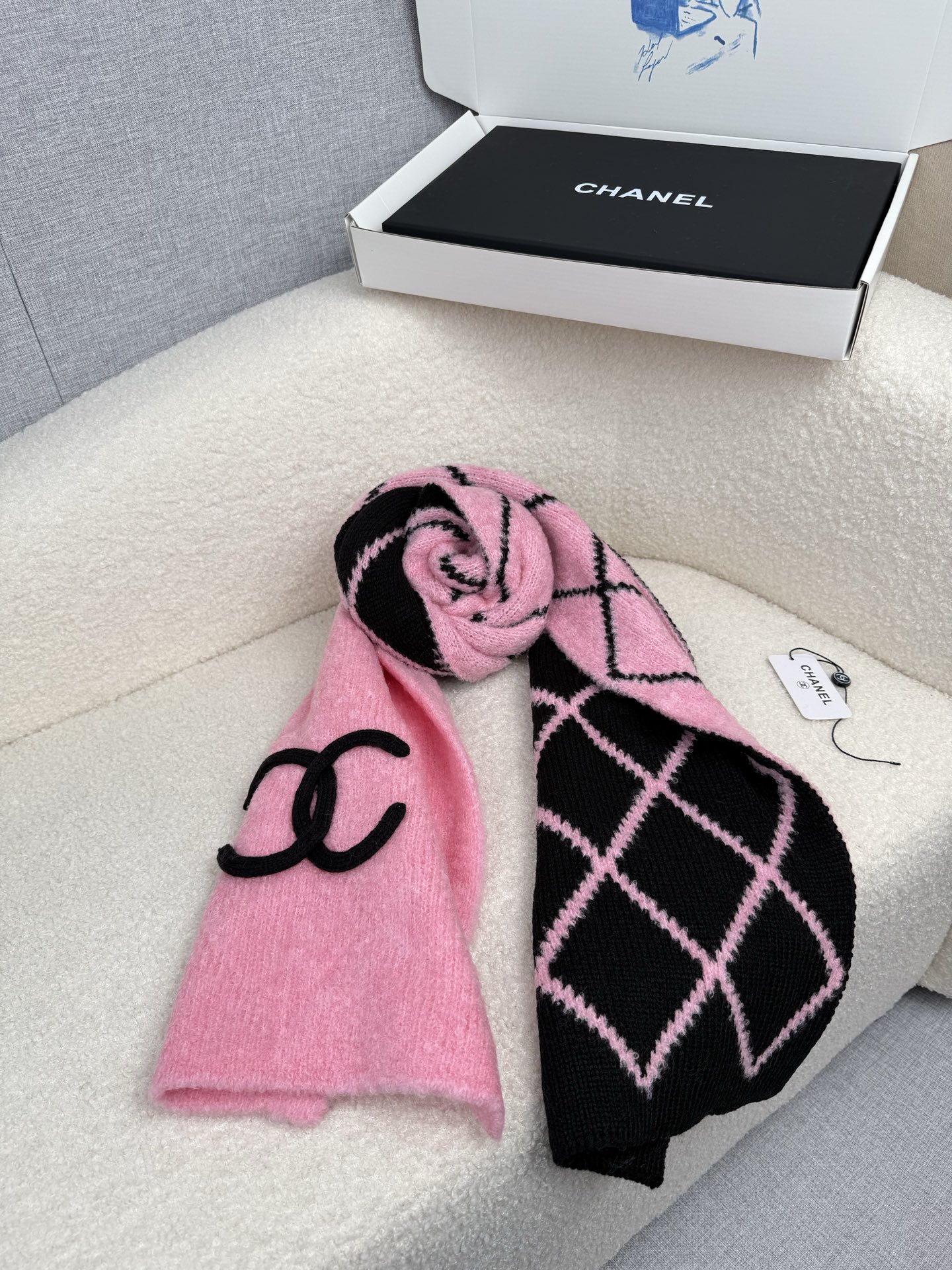 Cheap Chanel Scarf in 218119, $55 USD- [IB218119] - Replica Chanel Scarf