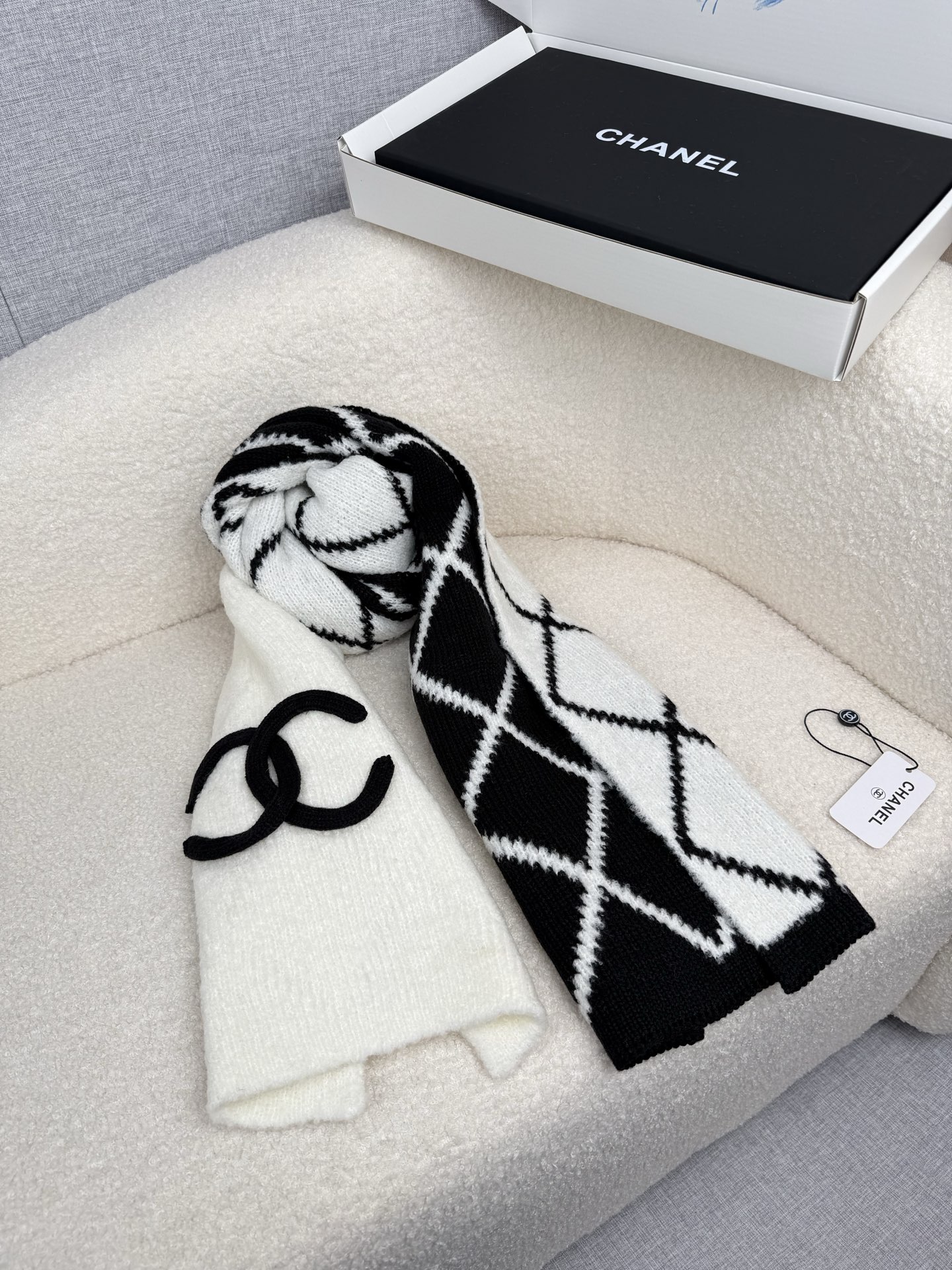 Cheap Chanel Scarf in 218120, $55 USD- [IB218120] - Replica Chanel Scarf