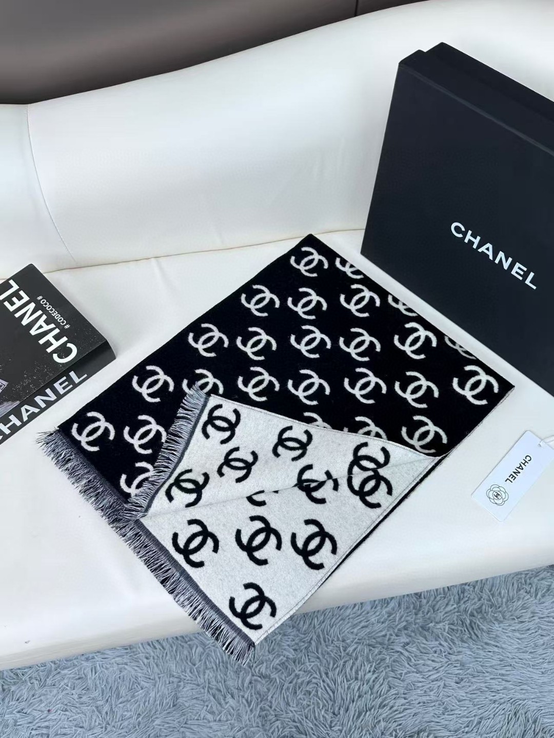 Cheap Chanel Scarf in 218123, $55 USD- [IB218123] - Replica Chanel Scarf