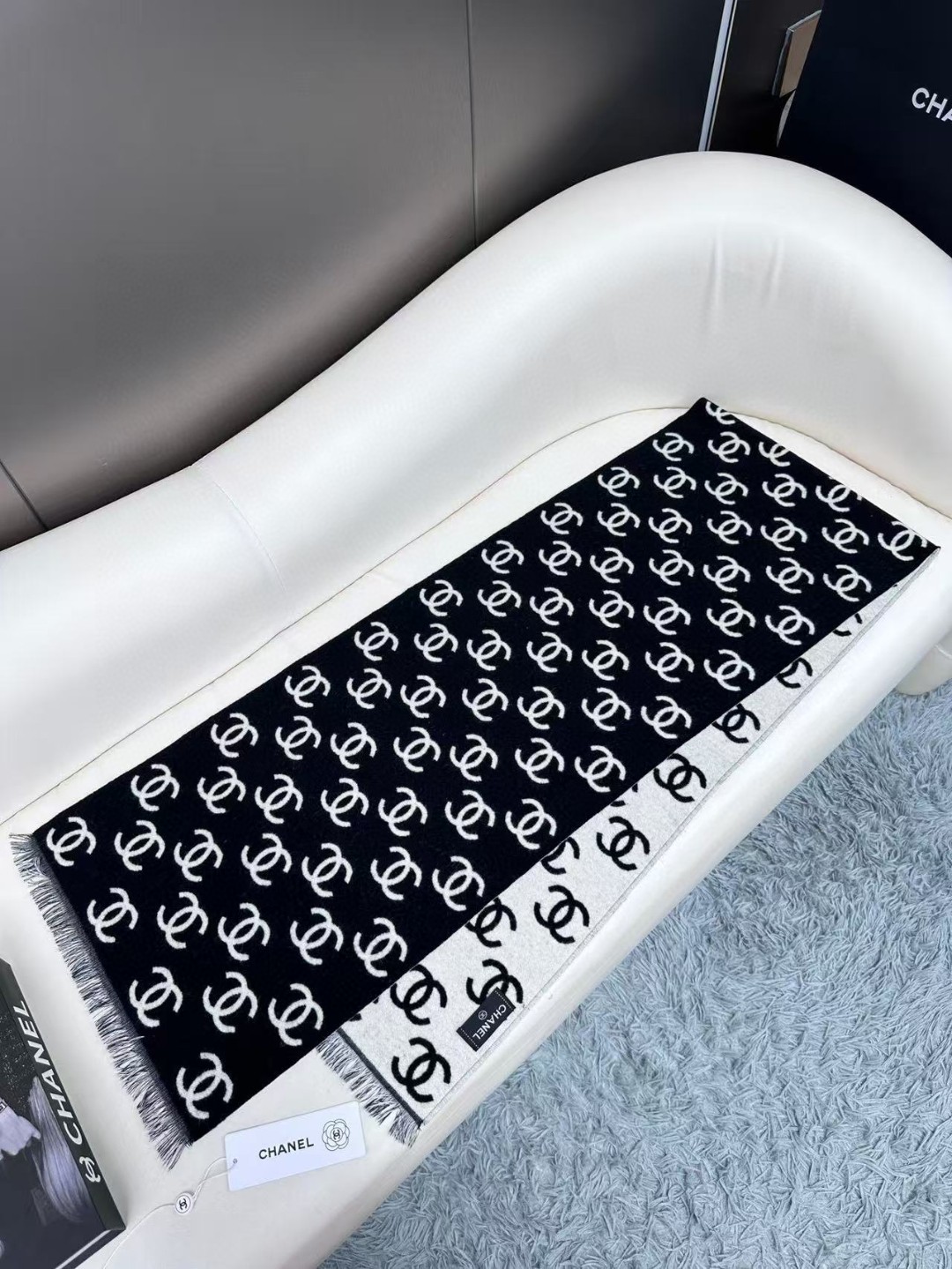 Cheap Chanel Scarf in 218123, $55 USD- [IB218123] - Replica Chanel Scarf
