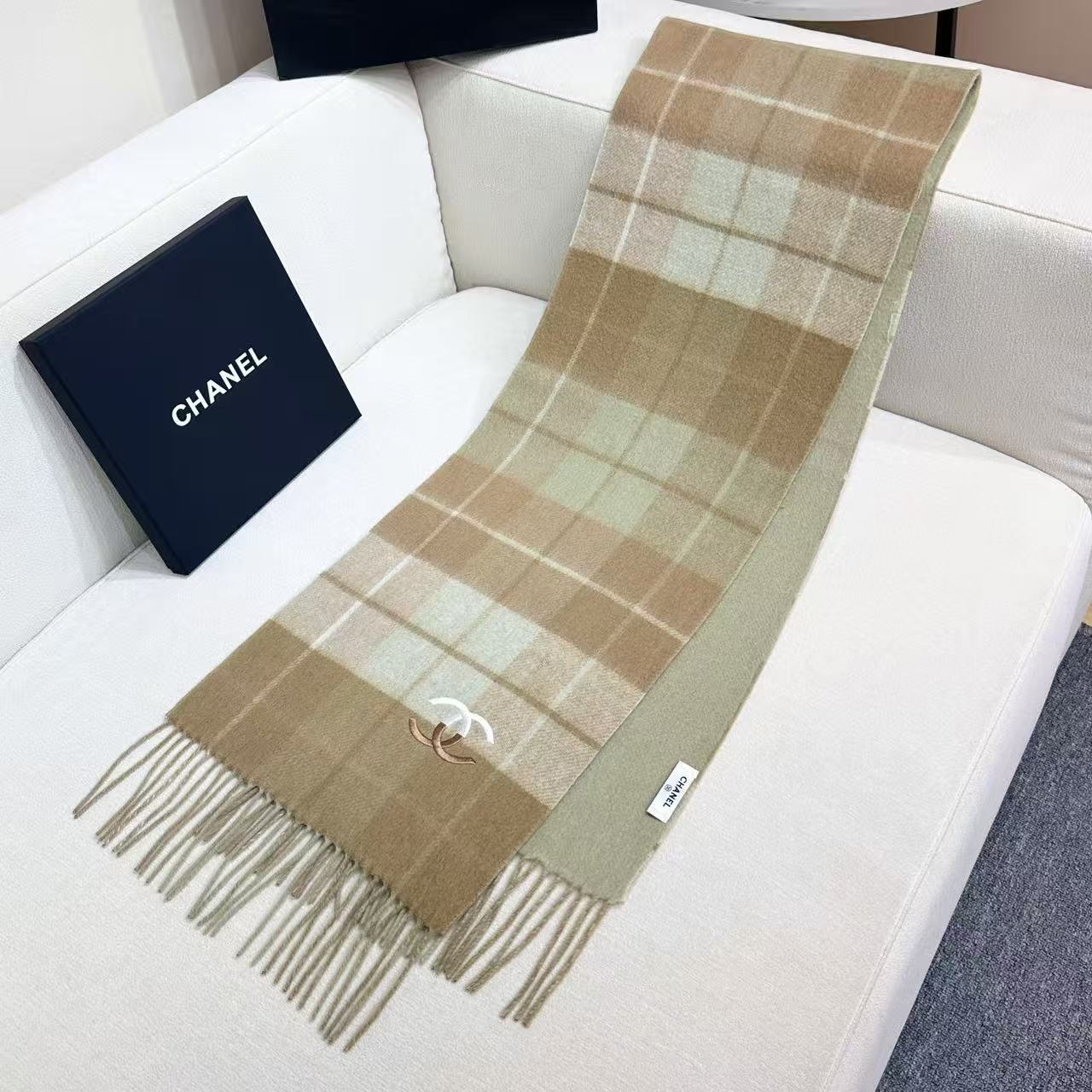 Cheap Chanel Scarf in 218125, $55 USD- [IB218125] - Replica Chanel Scarf