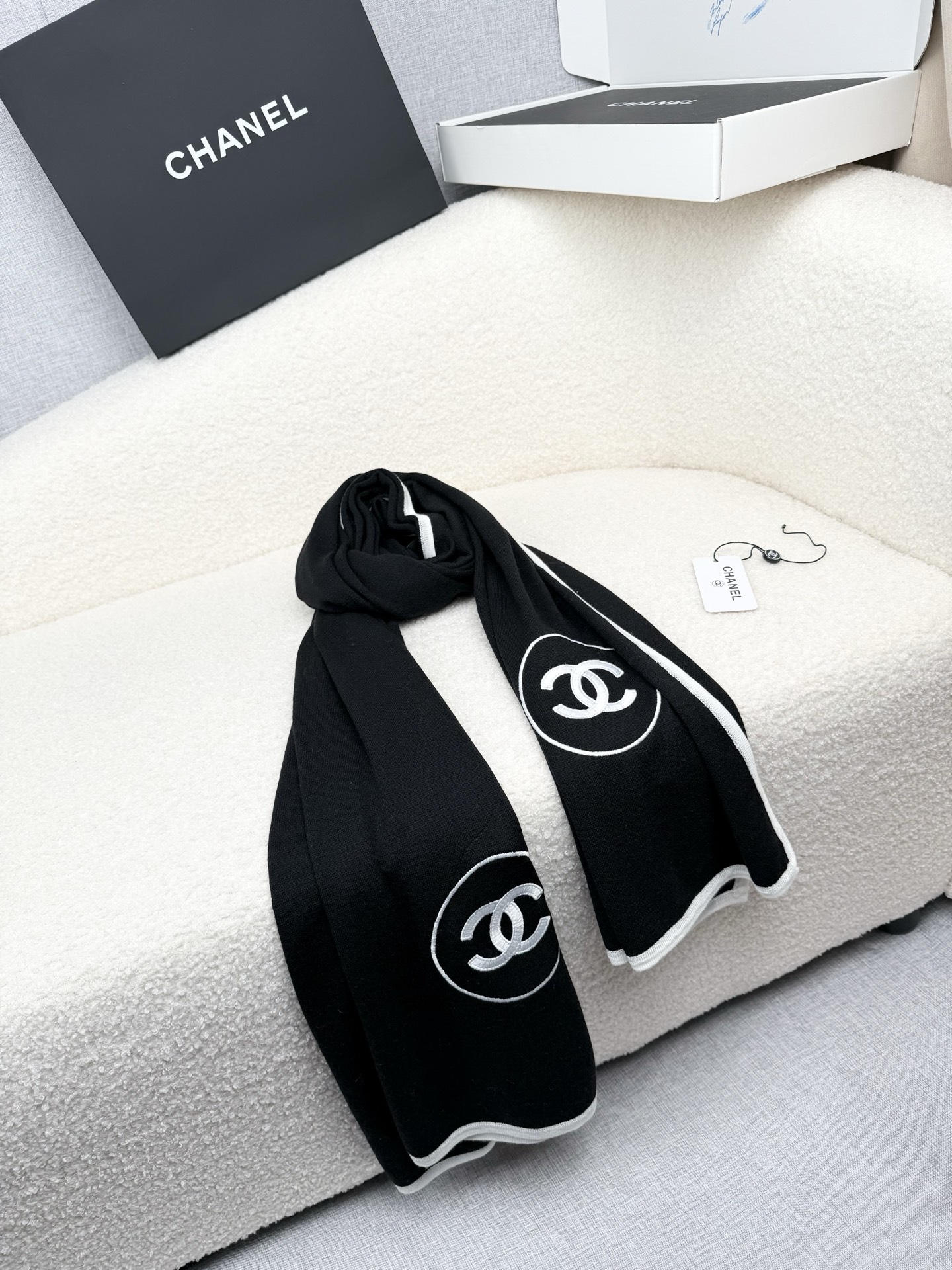 Cheap Chanel Scarf in 218126, $55 USD- [IB218126] - Replica Chanel Scarf