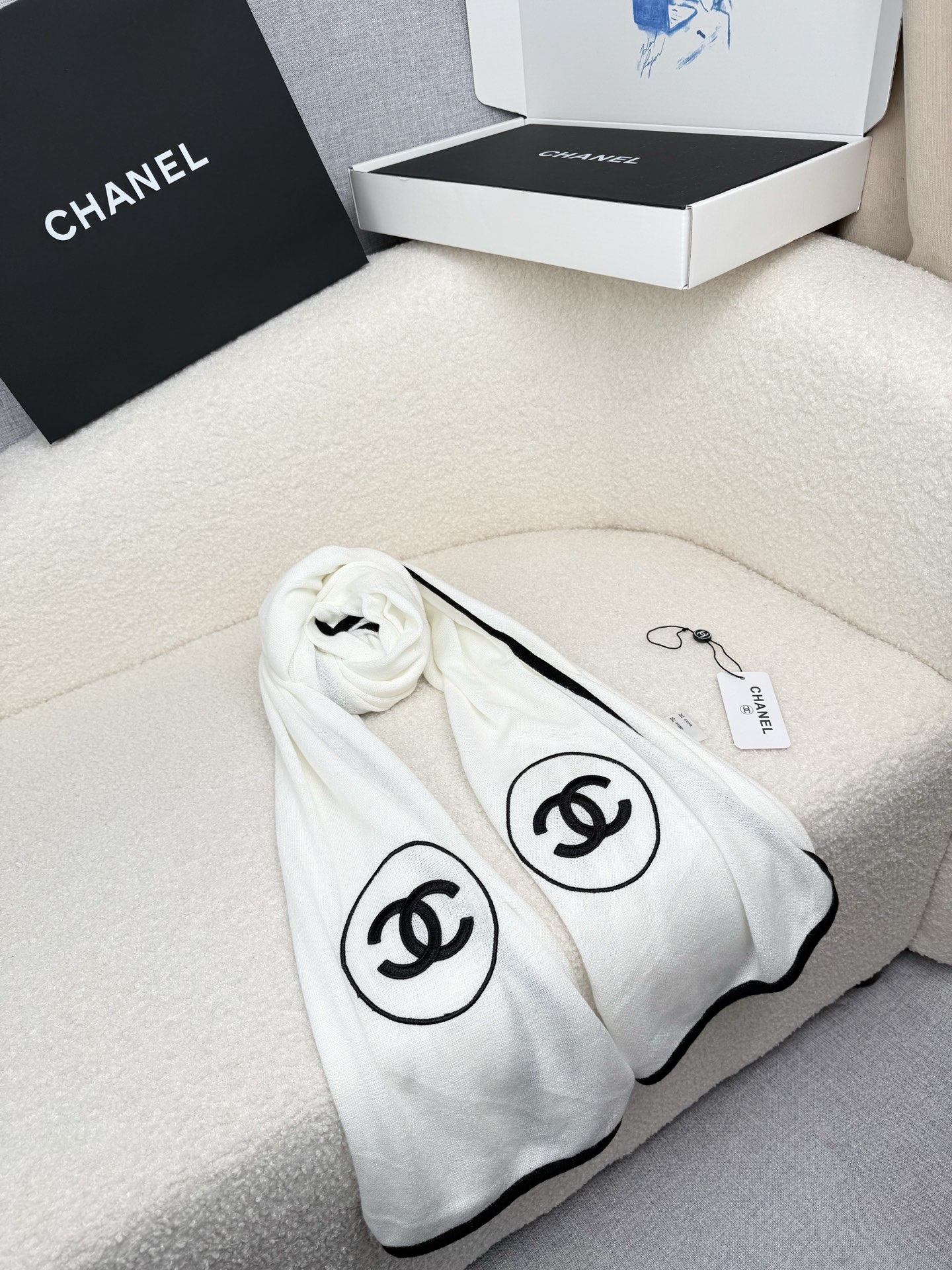 Cheap Chanel Scarf in 218127, $55 USD- [IB218127] - Replica Chanel Scarf