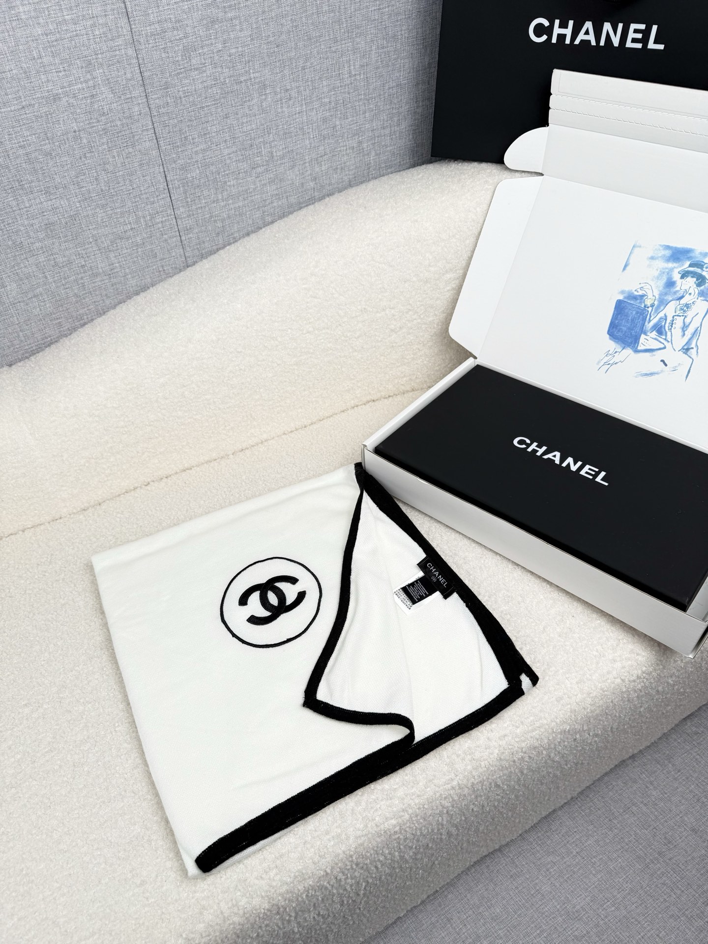 Cheap Chanel Scarf in 218127, $55 USD- [IB218127] - Replica Chanel Scarf