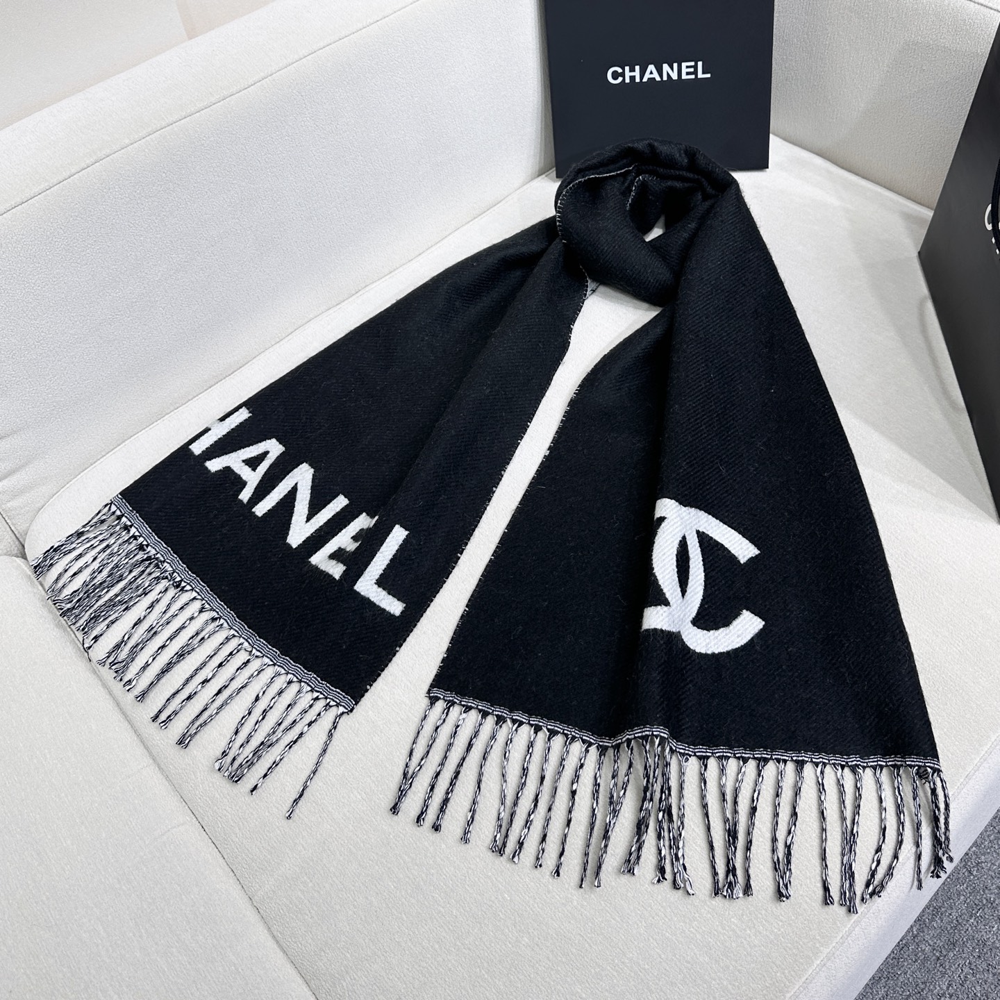 Cheap Chanel Scarf in 218128, $55 USD- [IB218128] - Replica Chanel Scarf