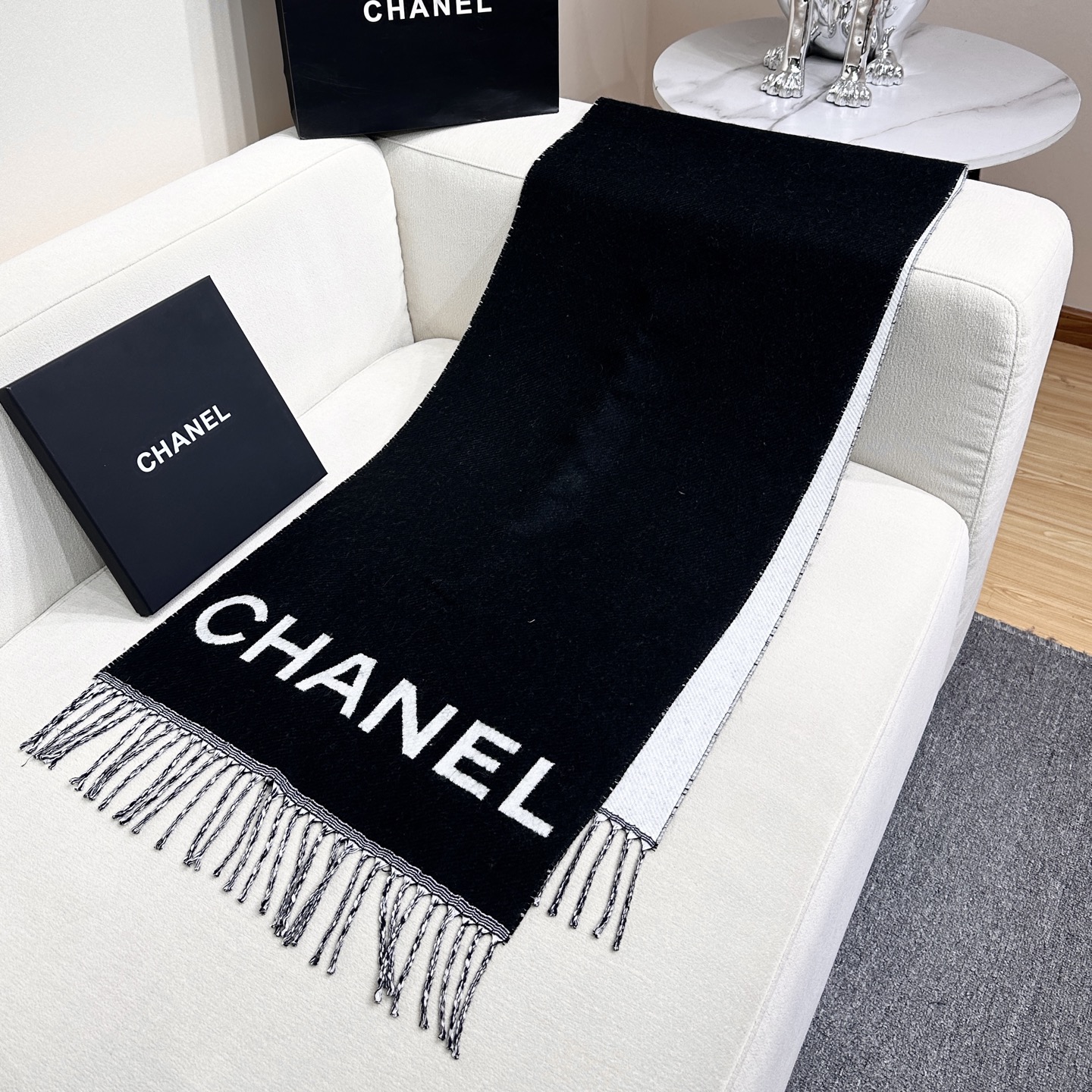 Cheap Chanel Scarf in 218128, $55 USD- [IB218128] - Replica Chanel Scarf