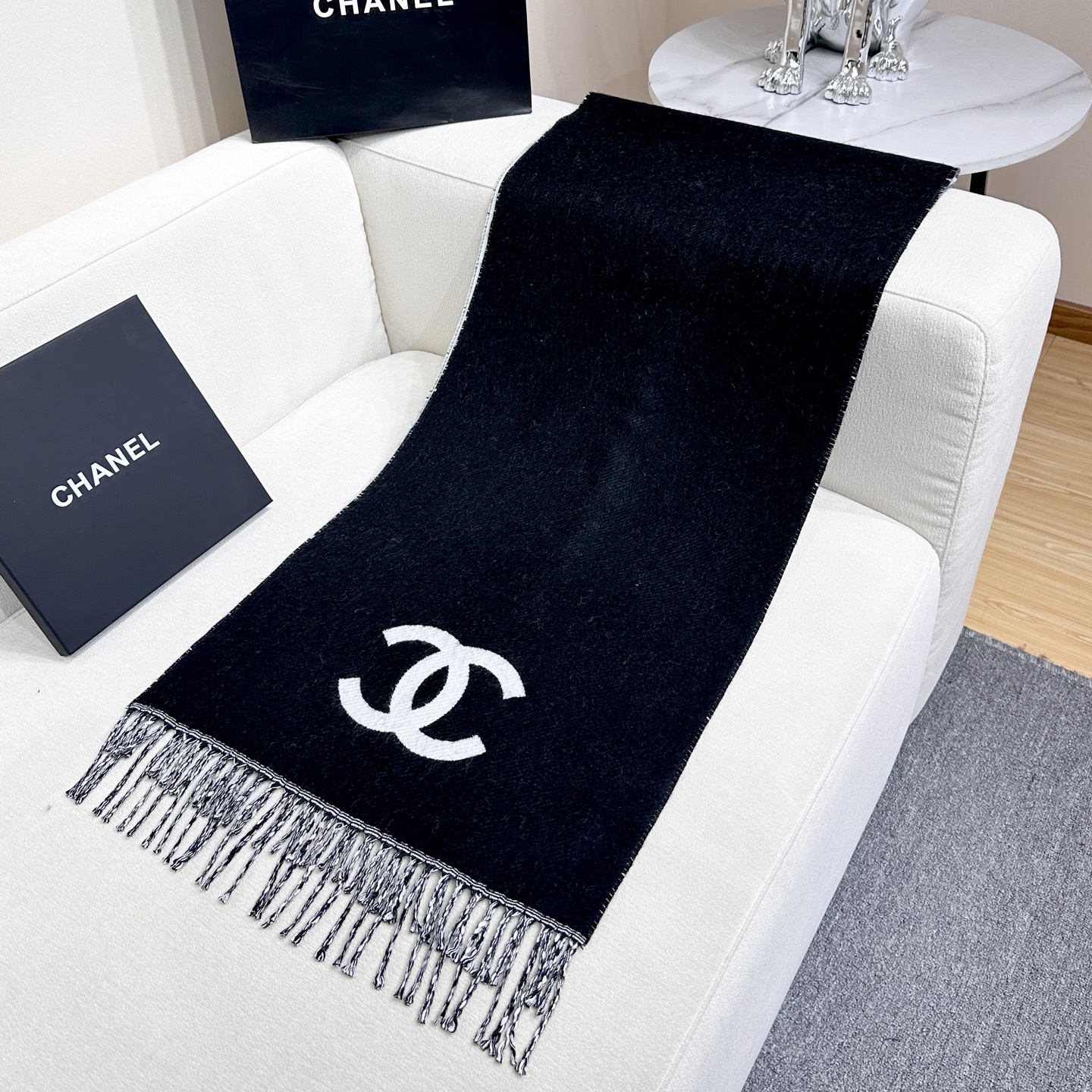 Cheap Chanel Scarf in 218128, $55 USD- [IB218128] - Replica Chanel Scarf