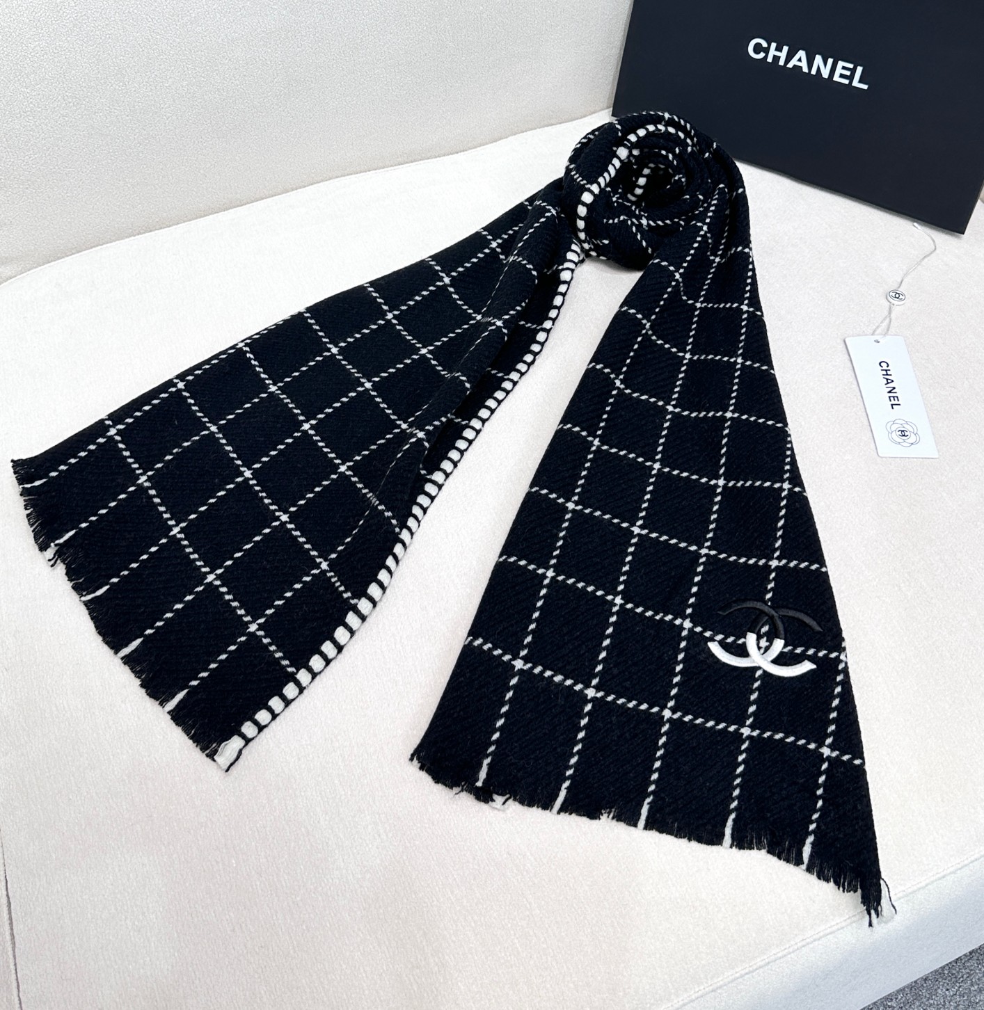 Cheap Chanel Scarf in 218129, $55 USD- [IB218129] - Replica Chanel Scarf