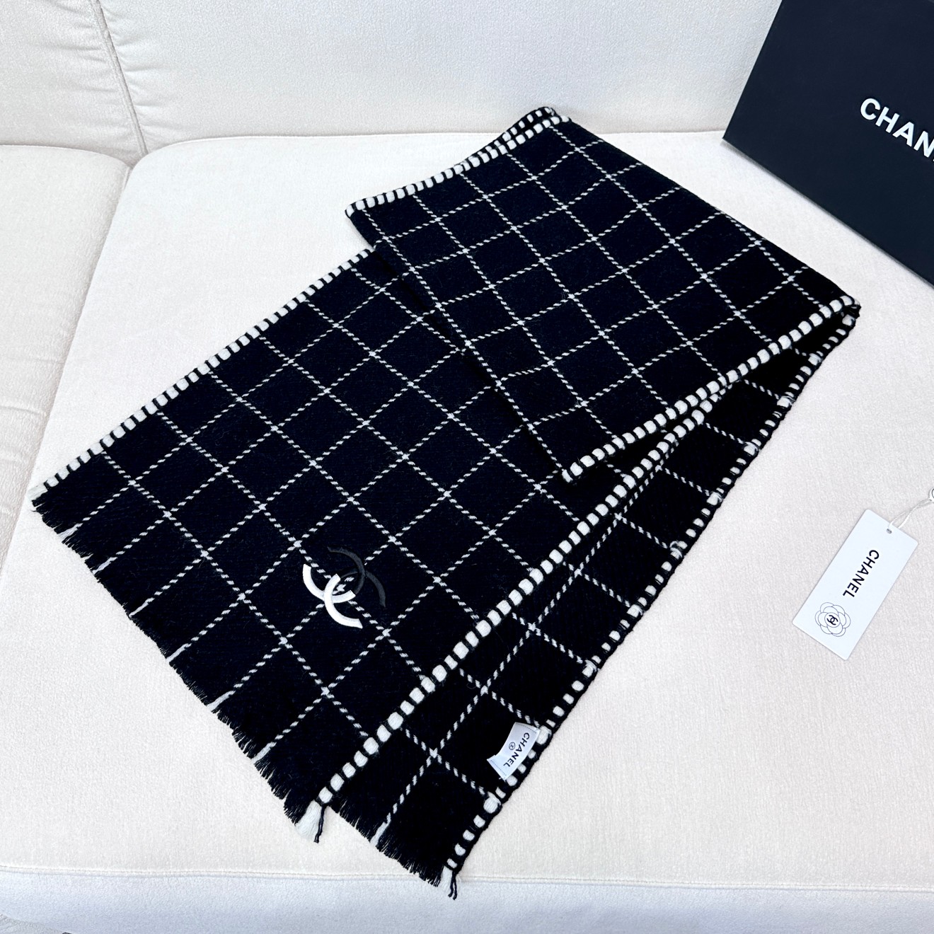 Cheap Chanel Scarf in 218129, $55 USD- [IB218129] - Replica Chanel Scarf