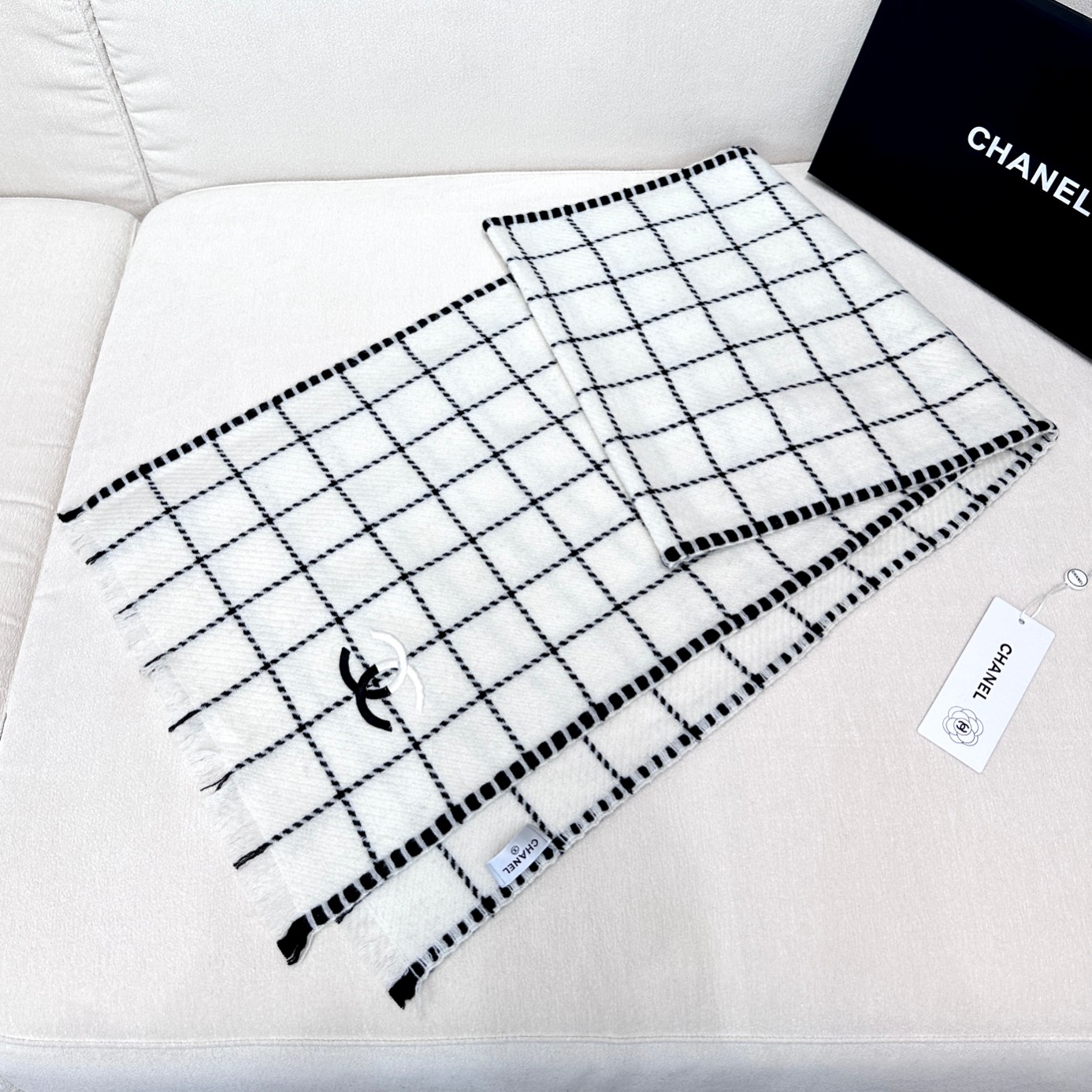 Cheap Chanel Scarf in 218130, $55 USD- [IB218130] - Replica Chanel Scarf