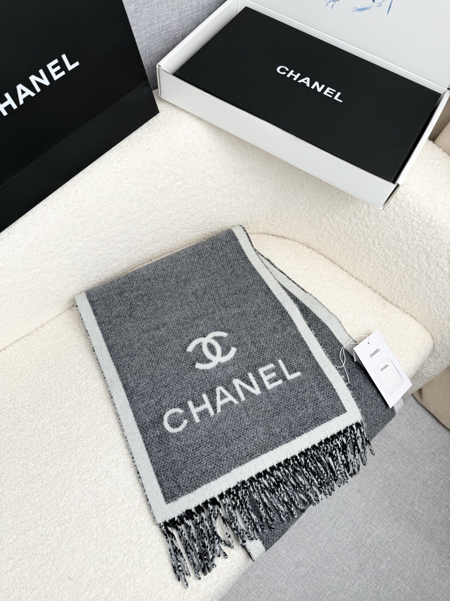 Cheap Chanel Scarf in 218132, $55 USD- [IB218132] - Replica Chanel Scarf