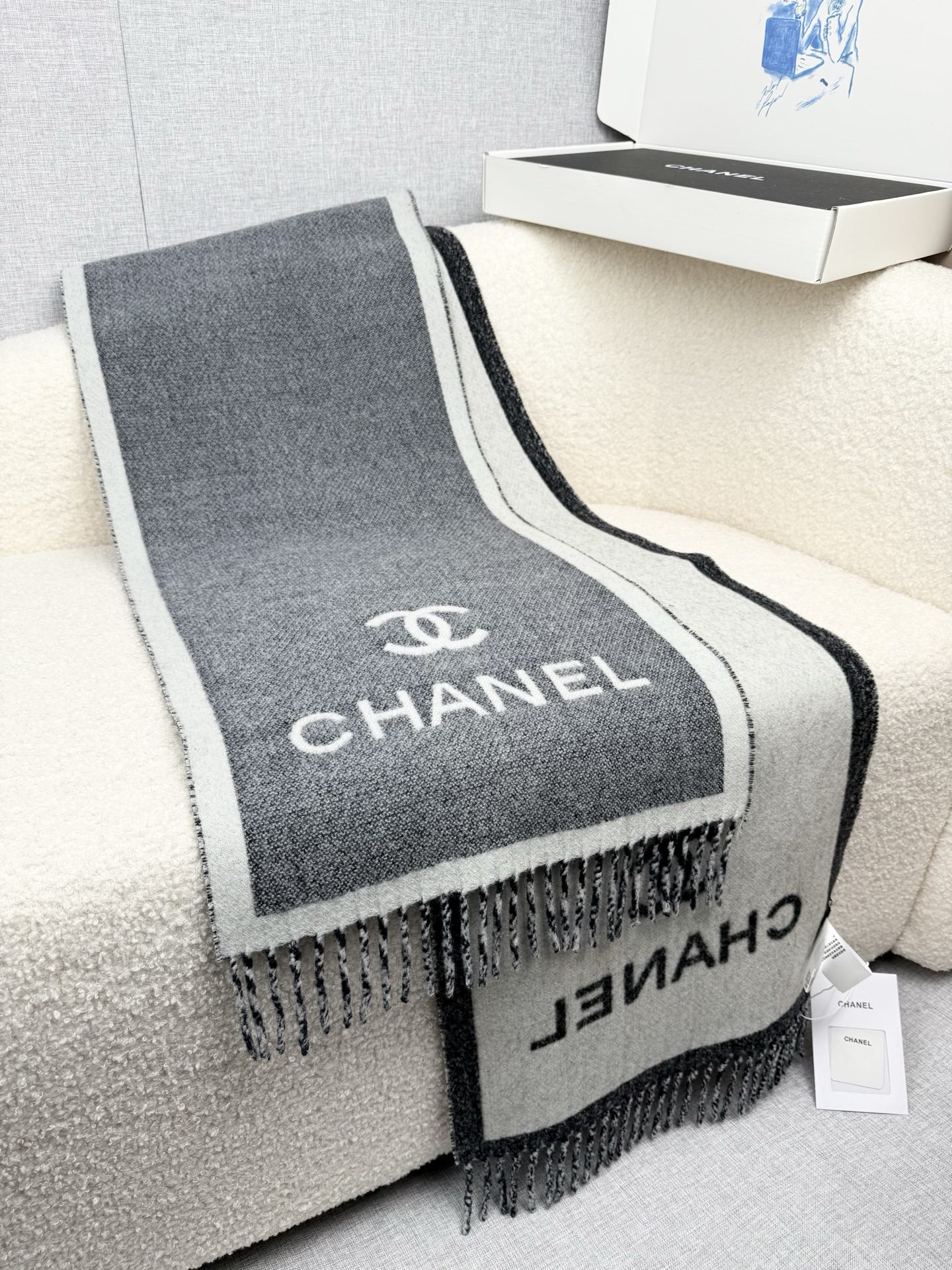 Cheap Chanel Scarf in 218132, $55 USD- [IB218132] - Replica Chanel Scarf