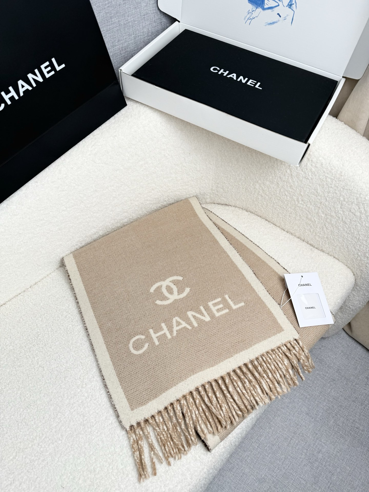 Cheap Chanel Scarf in 218133, $55 USD- [IB218133] - Replica Chanel Scarf