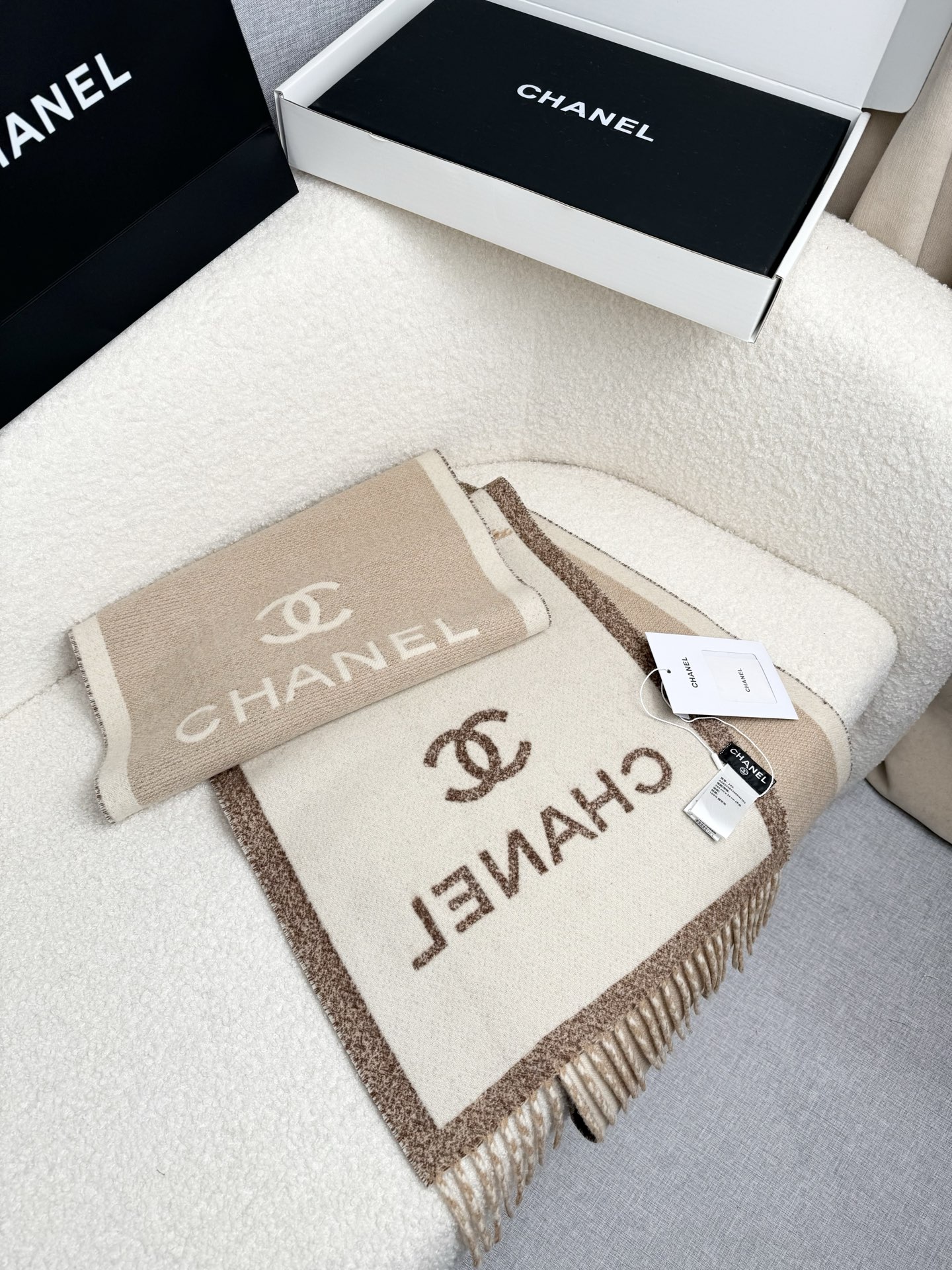 Cheap Chanel Scarf in 218133, $55 USD- [IB218133] - Replica Chanel Scarf