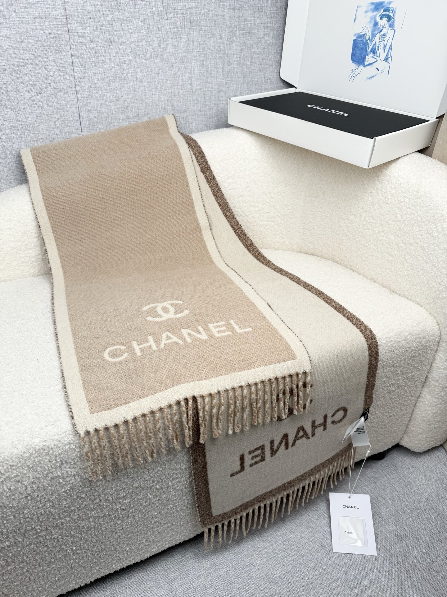 Cheap Chanel Scarf in 218133, $55 USD- [IB218133] - Replica Chanel Scarf