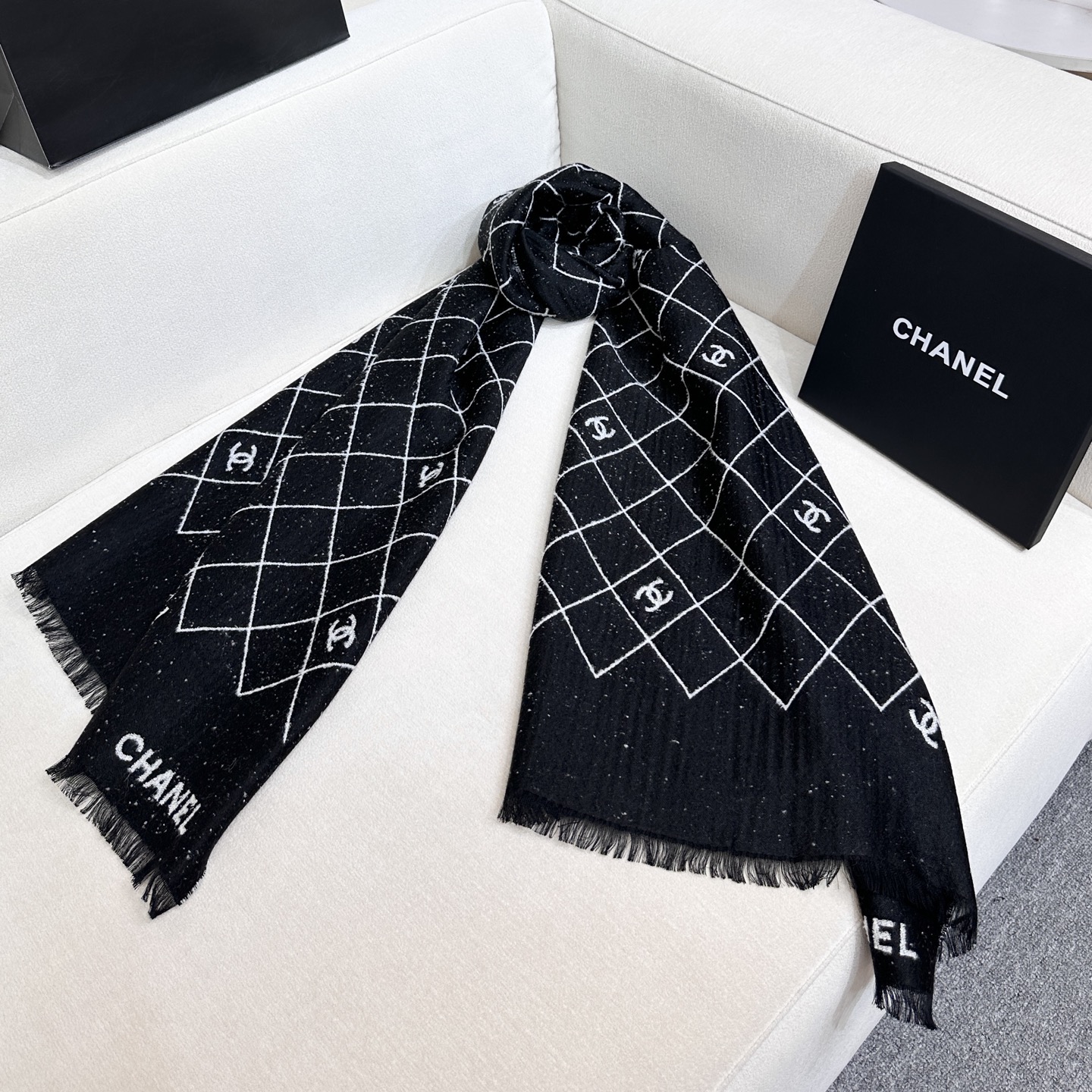 Cheap Chanel Scarf in 218134, $55 USD- [IB218134] - Replica Chanel Scarf