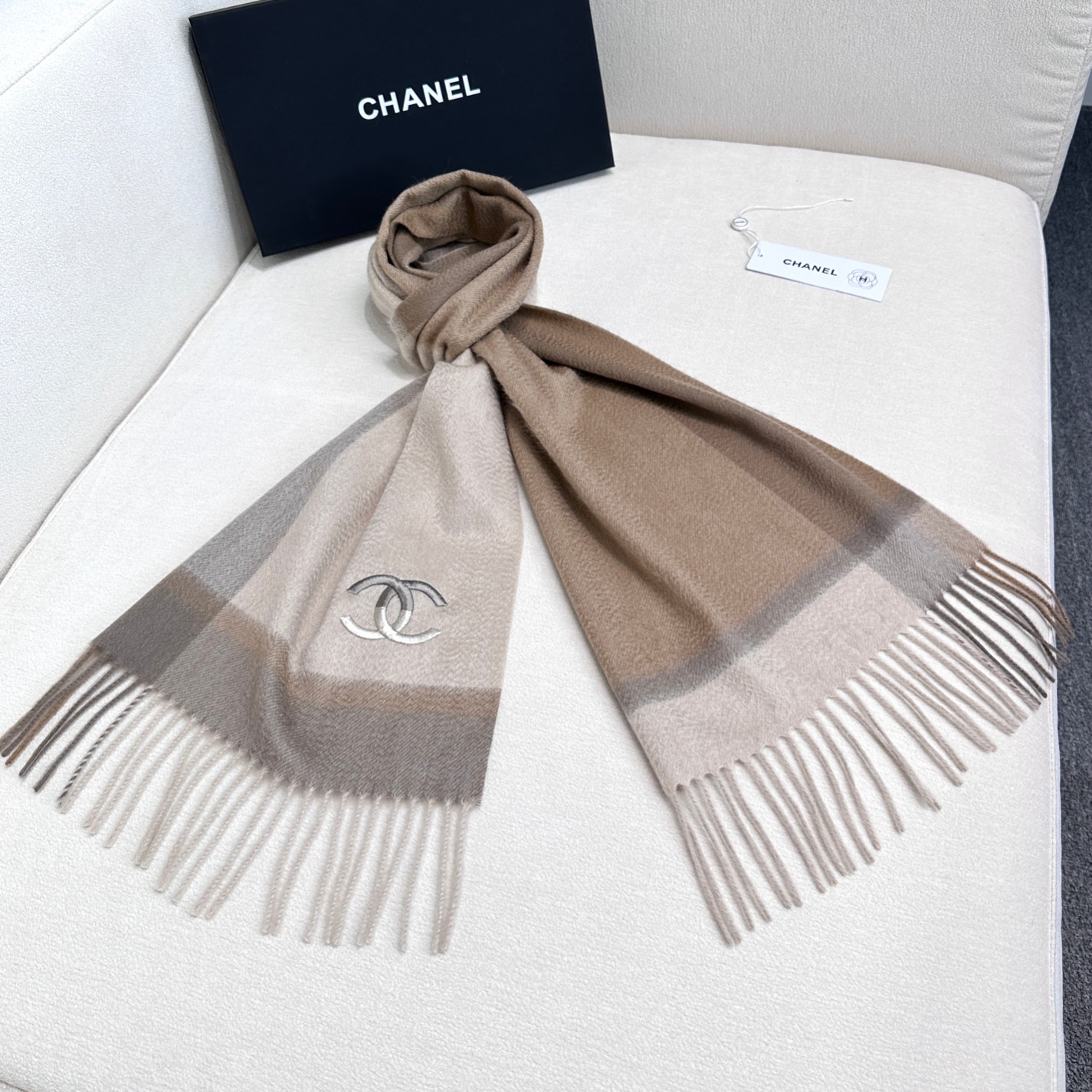 Cheap Chanel Scarf in 218136, $55 USD- [IB218136] - Replica Chanel Scarf