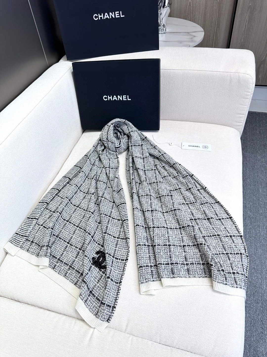Cheap Chanel Scarf in 218137, $55 USD- [IB218137] - Replica Chanel Scarf