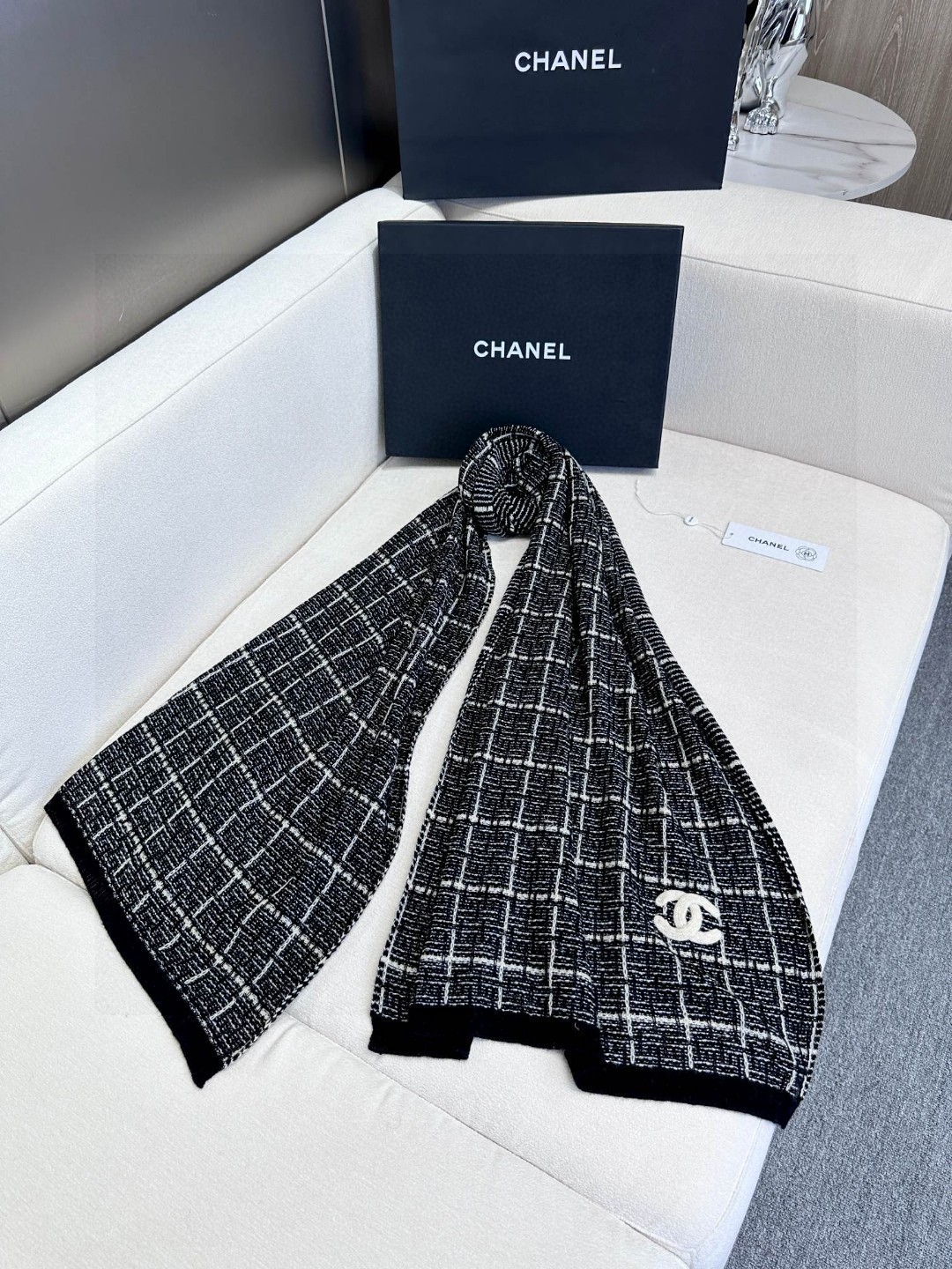 Cheap Chanel Scarf in 218138, $55 USD- [IB218138] - Replica Chanel Scarf