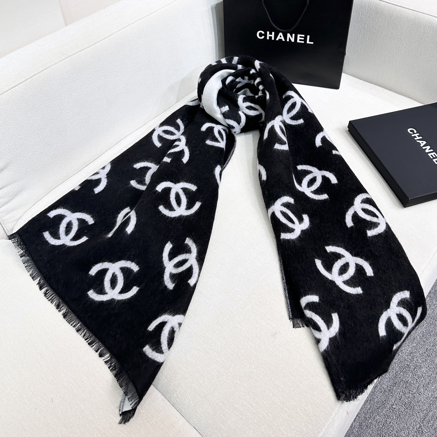 Cheap Chanel Scarf in 218140, $55 USD- [IB218140] - Replica Chanel Scarf