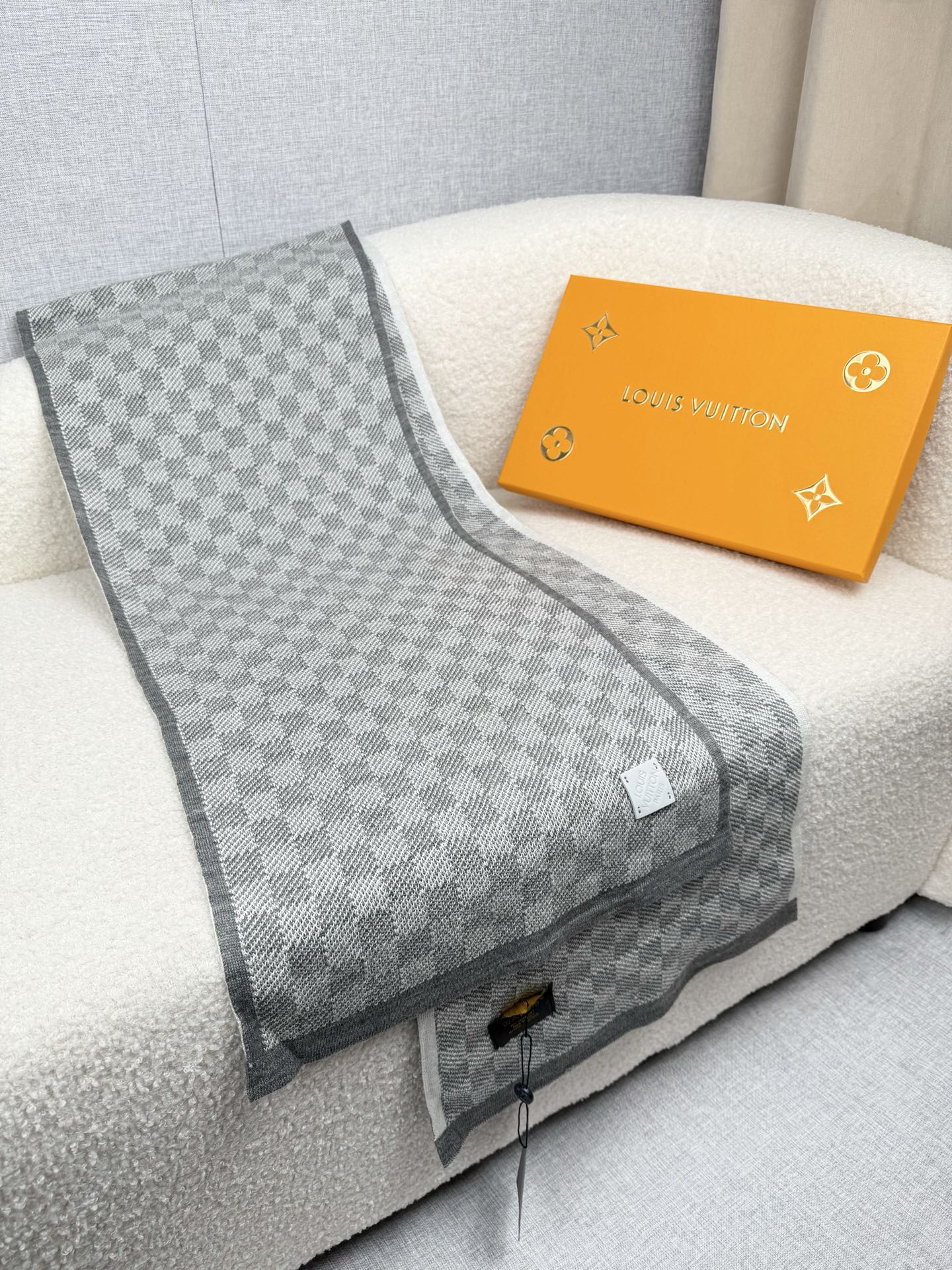 Cheap Louis Vuitton Scarf for Men in 218154, $55 USD- [IB218154] - Replica Louis Vuitton Scarf for Men