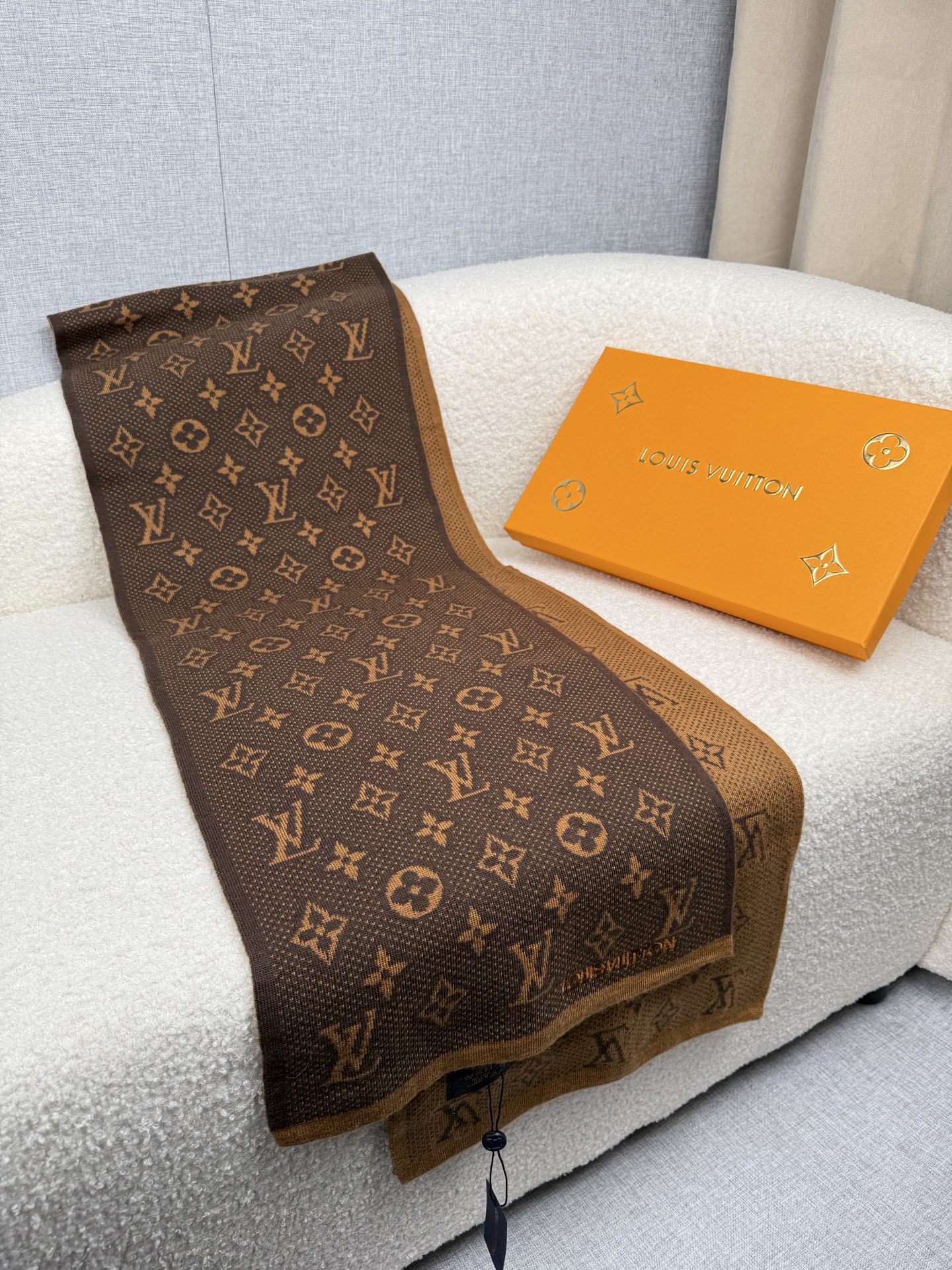 Cheap Louis Vuitton Scarf for Men in 218158, $55 USD- [IB218158] - Replica Louis Vuitton Scarf for Men