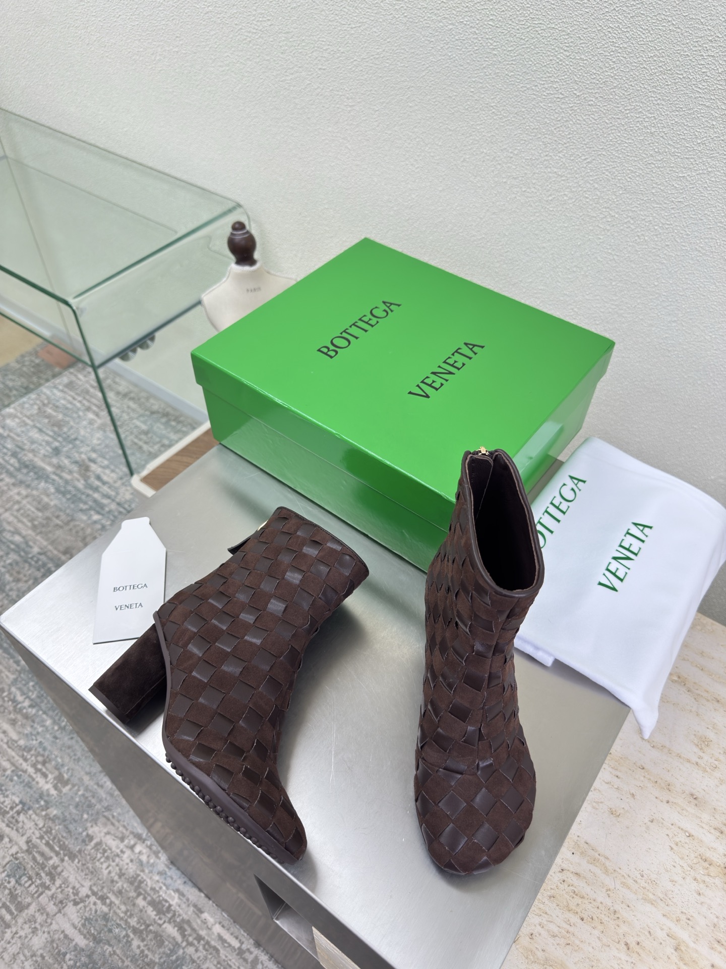 Cheap Bottega Veneta Boots For Women in 218159, $155 USD- [IB218159] - Replica Bottega Veneta Boots For Women