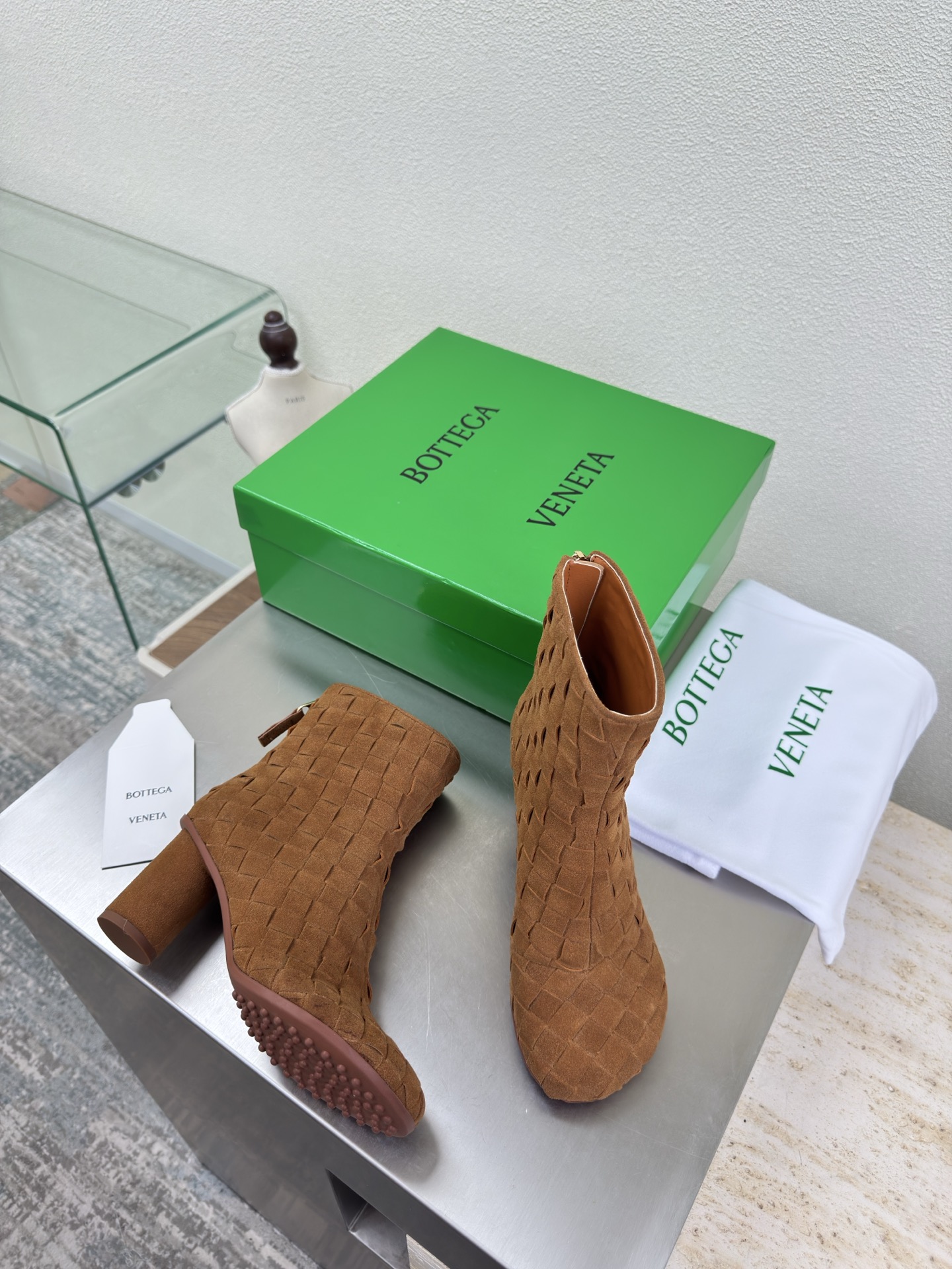 Cheap Bottega Veneta Boots For Women in 218164, $155 USD- [IB218164] - Replica Bottega Veneta Boots For Women