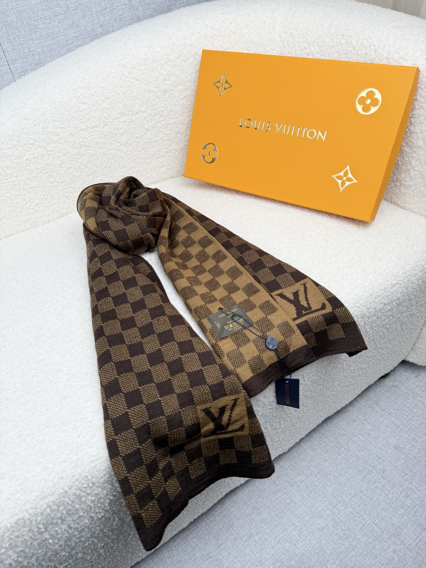 Cheap Louis Vuitton Scarf for Men in 218166, $55 USD- [IB218166] - Replica Louis Vuitton Scarf for Men