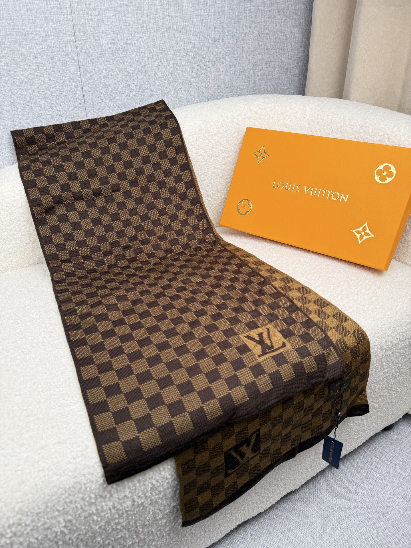 Cheap Louis Vuitton Scarf for Men in 218166, $55 USD- [IB218166] - Replica Louis Vuitton Scarf for Men