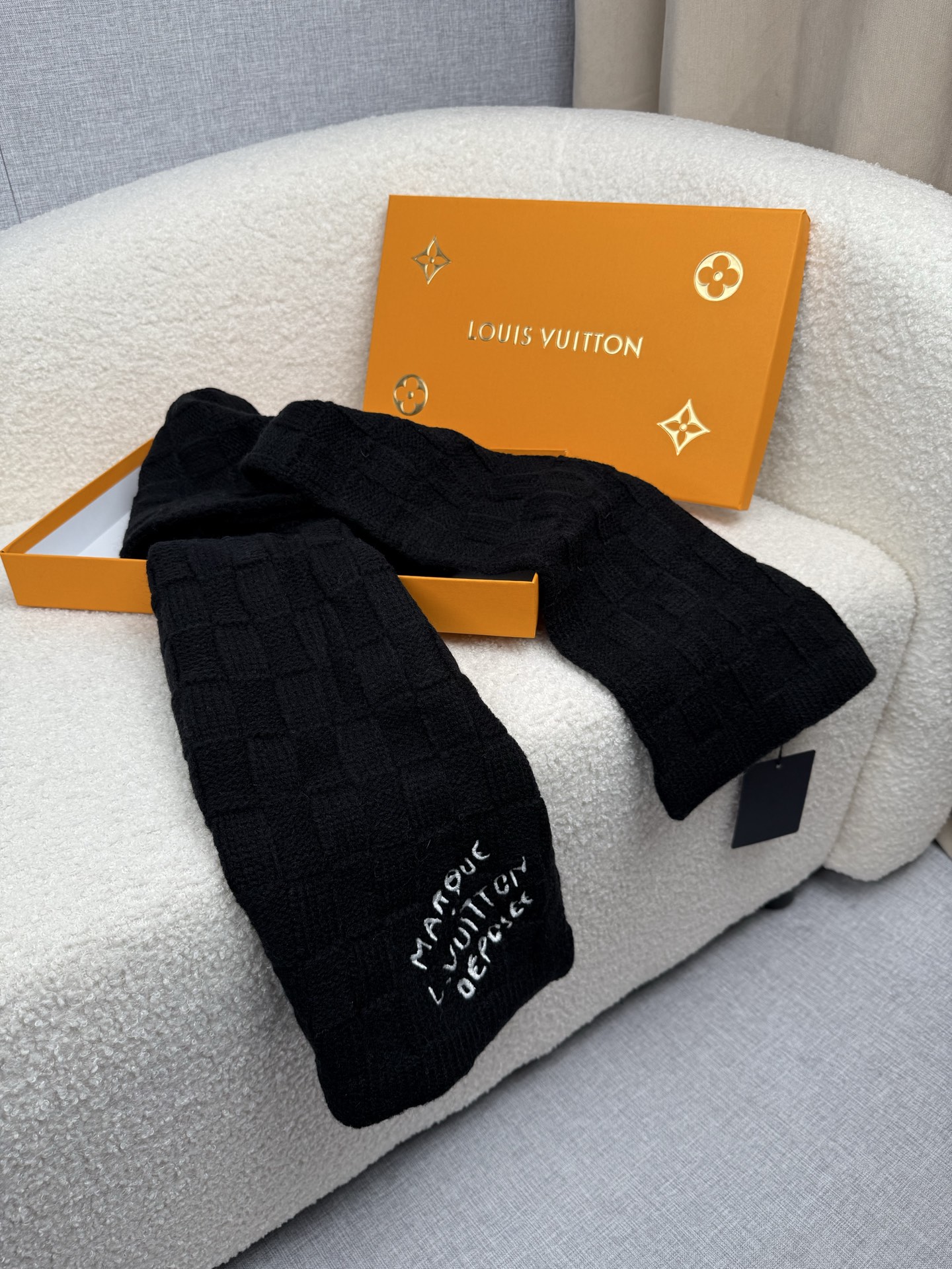 Cheap Louis Vuitton Scarf for Men in 218193, $55 USD- [IB218193] - Replica Louis Vuitton Scarf for Men