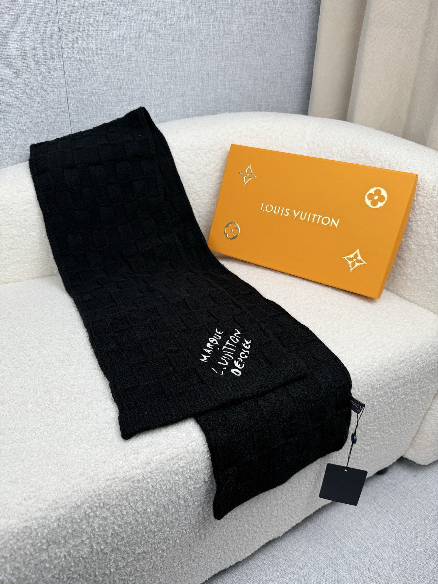 Cheap Louis Vuitton Scarf for Men in 218193, $55 USD- [IB218193] - Replica Louis Vuitton Scarf for Men