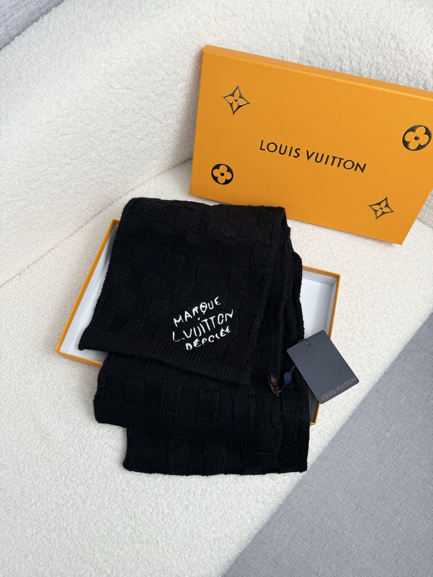 Cheap Louis Vuitton Scarf for Men in 218193, $55 USD- [IB218193] - Replica Louis Vuitton Scarf for Men