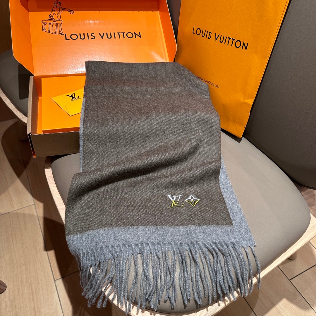 Cheap Louis Vuitton Cashmere Scarf in 218194, $55 USD- [IB218194] - Replica Louis Vuitton Cashmere Scarf