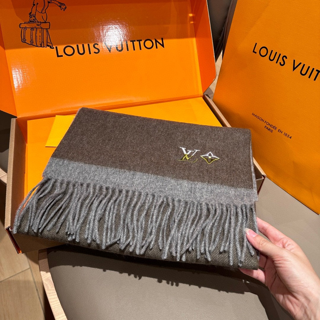 Cheap Louis Vuitton Cashmere Scarf in 218194, $55 USD- [IB218194] - Replica Louis Vuitton Cashmere Scarf