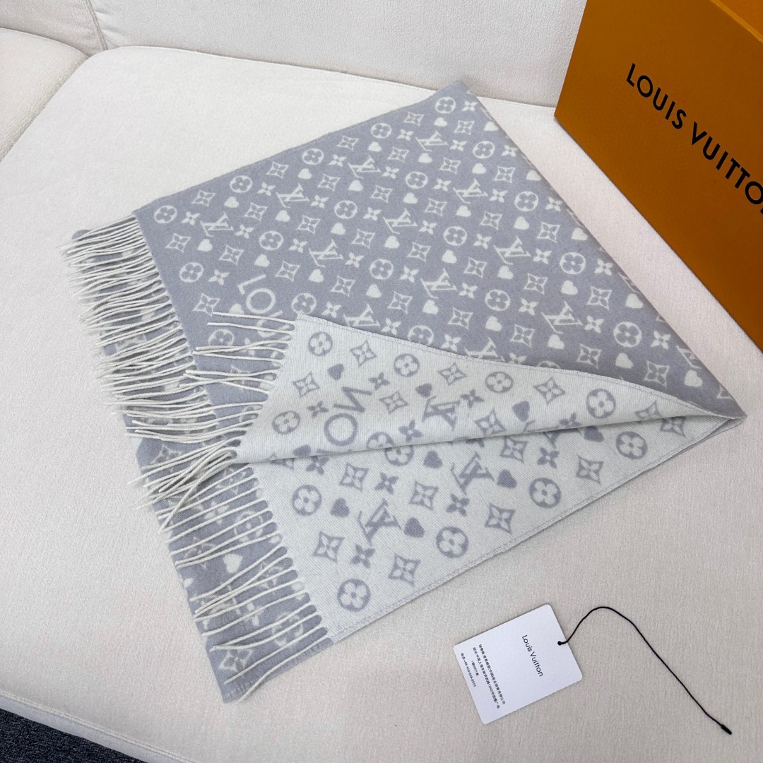 Cheap Louis Vuitton Cashmere Scarf in 218197, $55 USD- [IB218197] - Replica Louis Vuitton Cashmere Scarf