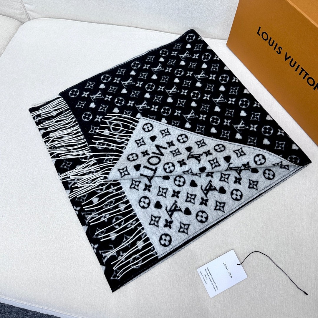 Cheap Louis Vuitton Cashmere Scarf in 218198, $55 USD- [IB218198] - Replica Louis Vuitton Cashmere Scarf