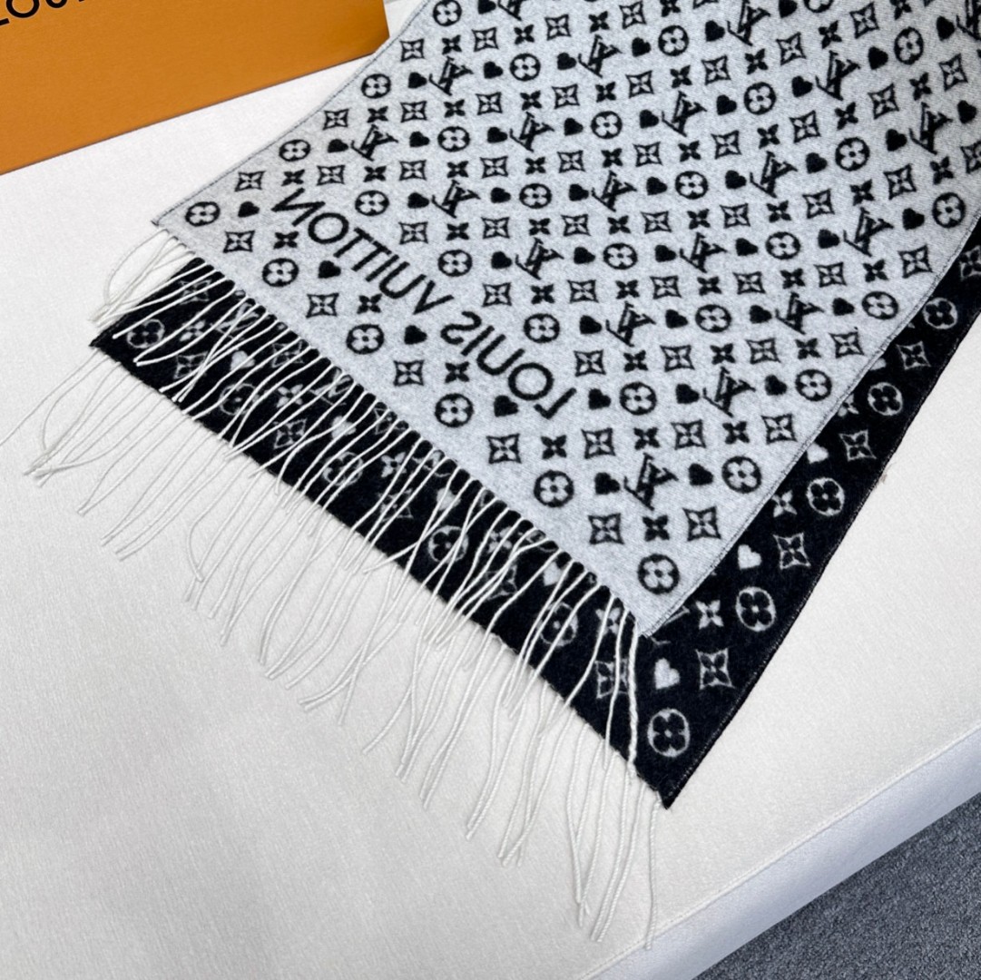 Cheap Louis Vuitton Cashmere Scarf in 218198, $55 USD- [IB218198] - Replica Louis Vuitton Cashmere Scarf