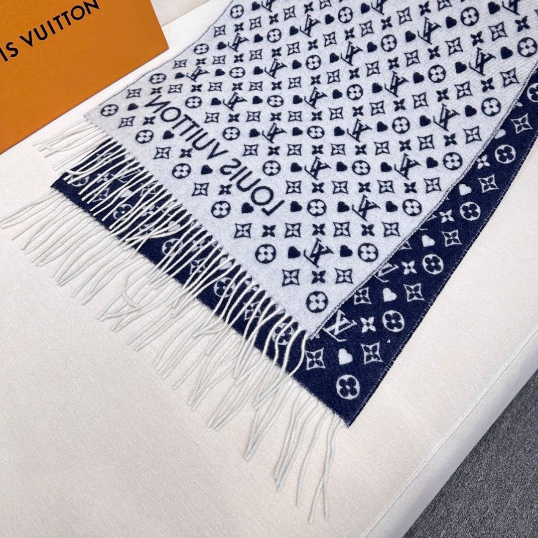 Cheap Louis Vuitton Cashmere Scarf in 218199, $55 USD- [IB218199] - Replica Louis Vuitton Cashmere Scarf