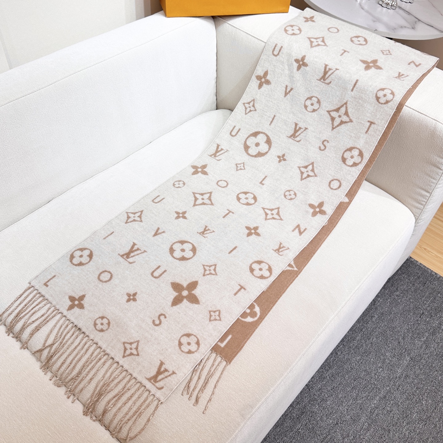 Cheap Louis Vuitton Cashmere Scarf in 218204, $55 USD- [IB218204] - Replica Louis Vuitton Cashmere Scarf