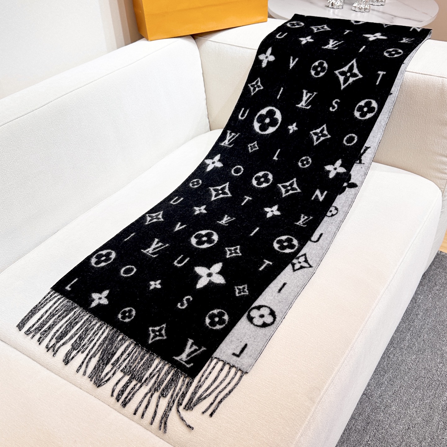 Cheap Louis Vuitton Cashmere Scarf in 218205, $55 USD- [IB218205] - Replica Louis Vuitton Cashmere Scarf