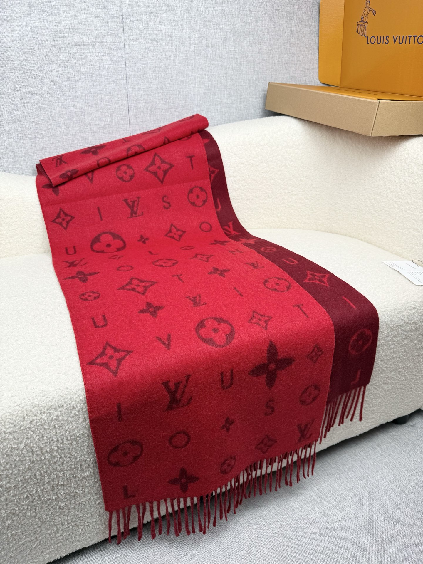 Cheap Louis Vuitton Cashmere Scarf in 218207, $55 USD- [IB218207] - Replica Louis Vuitton Cashmere Scarf