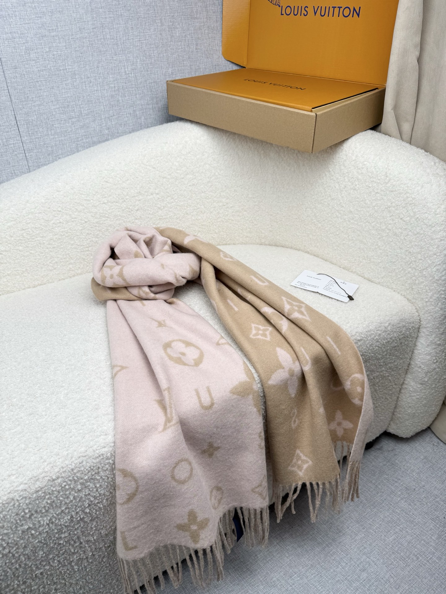 Cheap Louis Vuitton Cashmere Scarf in 218208, $55 USD- [IB218208] - Replica Louis Vuitton Cashmere Scarf