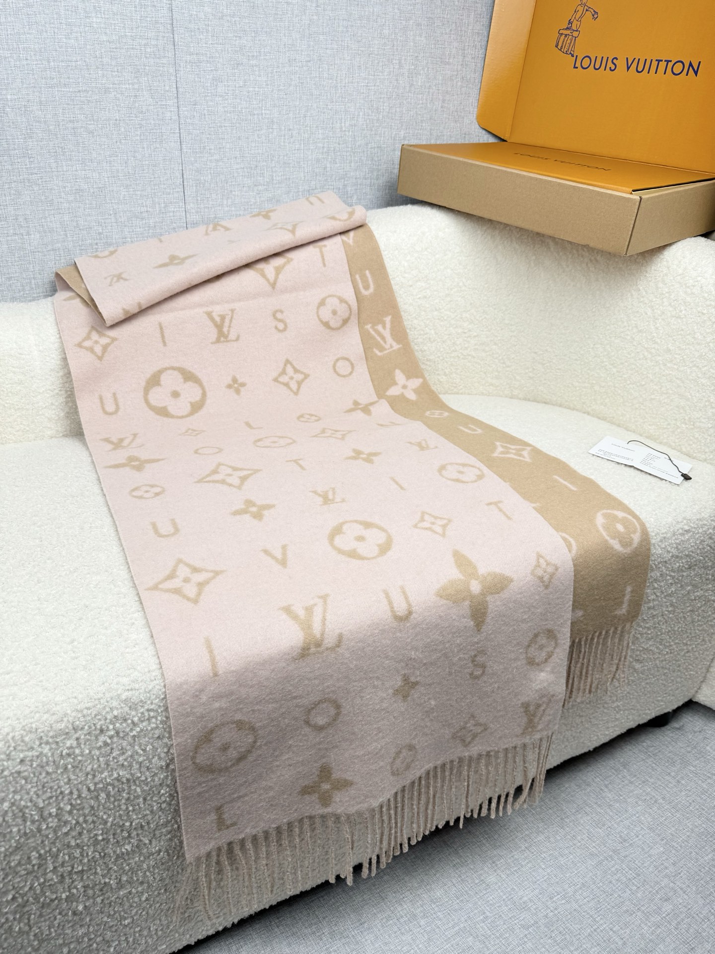 Cheap Louis Vuitton Cashmere Scarf in 218208, $55 USD- [IB218208] - Replica Louis Vuitton Cashmere Scarf