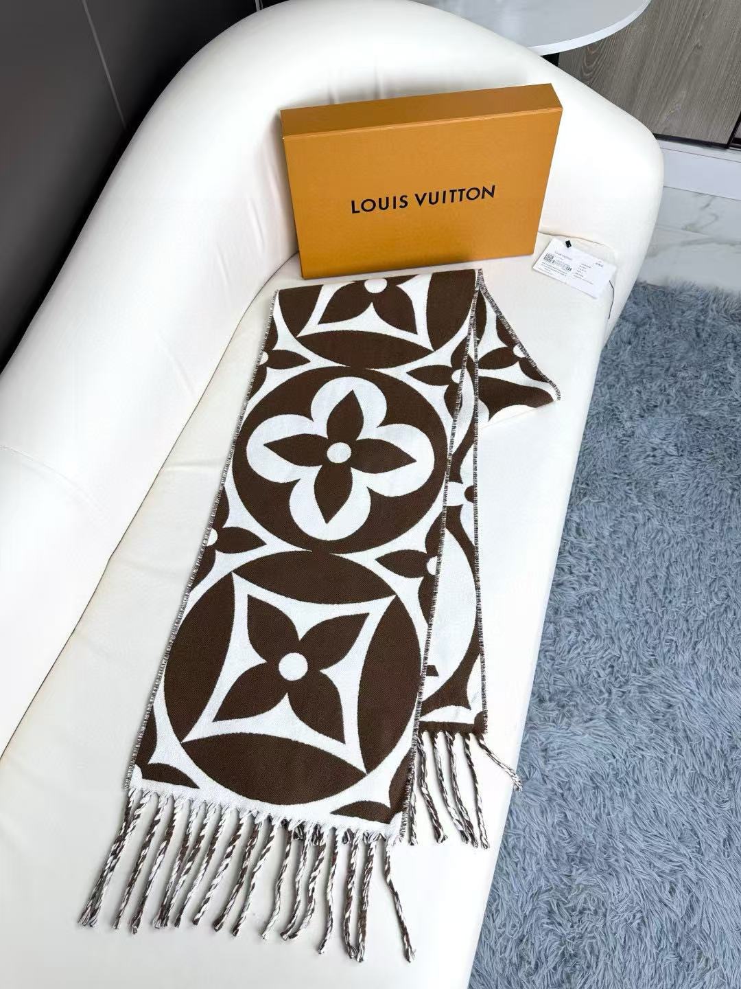 Cheap Louis Vuitton Cashmere Scarf in 218213, $55 USD- [IB218213] - Replica Louis Vuitton Cashmere Scarf
