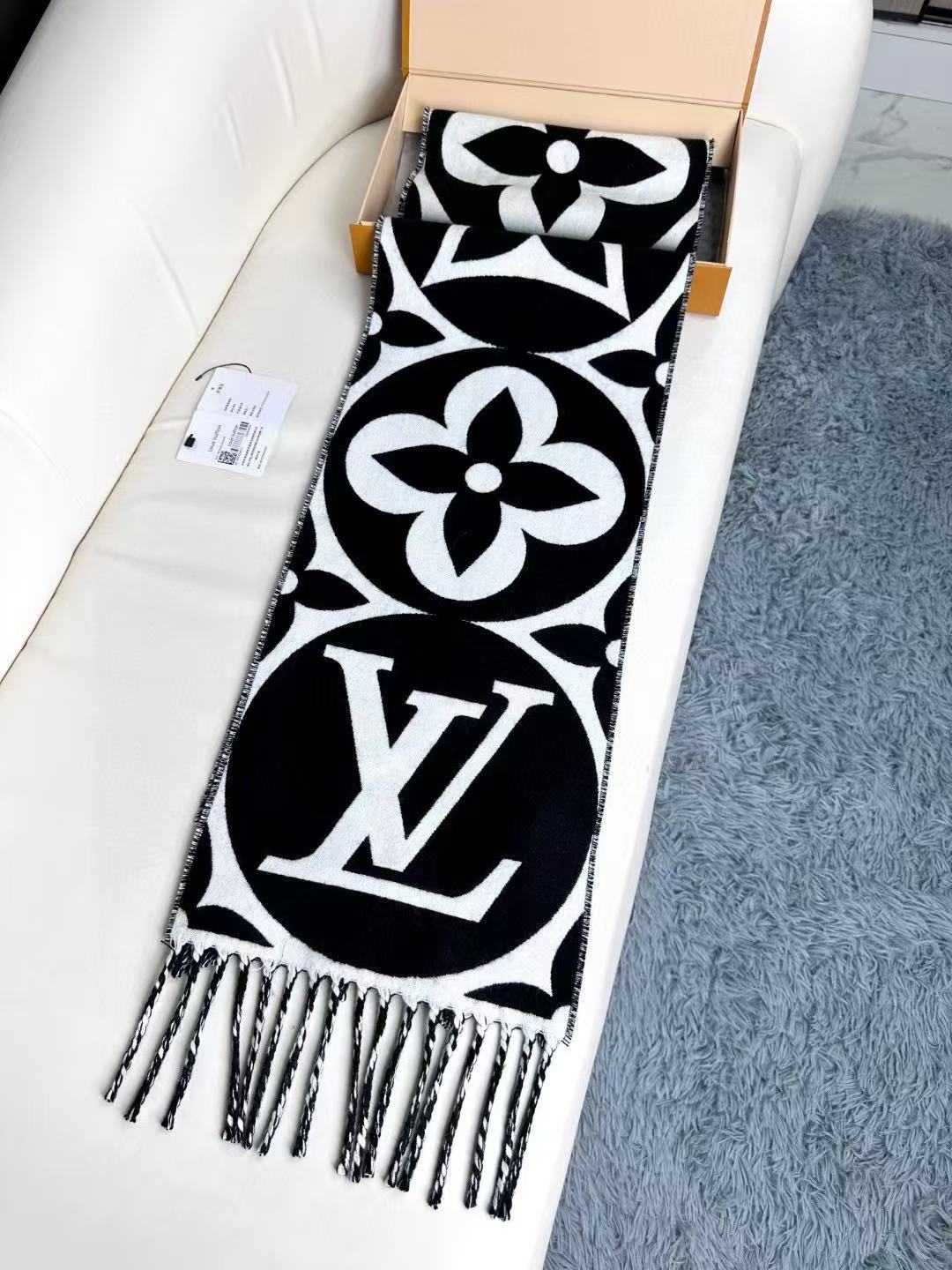 Cheap Louis Vuitton Cashmere Scarf in 218214, $55 USD- [IB218214] - Replica Louis Vuitton Cashmere Scarf