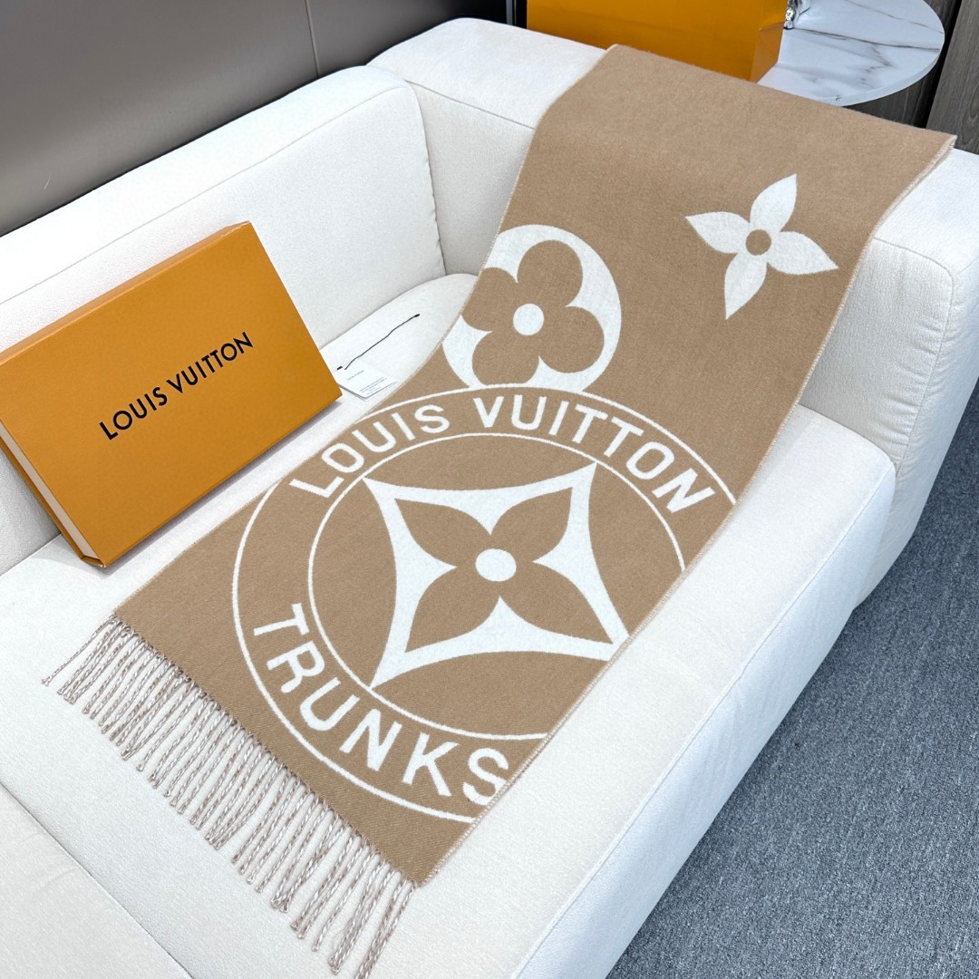 Cheap Louis Vuitton Cashmere Scarf in 218216, $55 USD- [IB218216] - Replica Louis Vuitton Cashmere Scarf