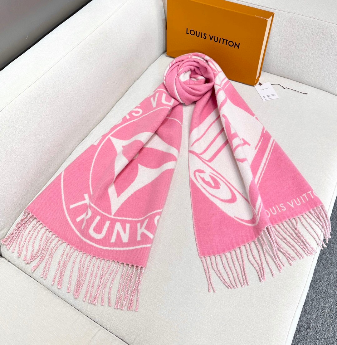 Cheap Louis Vuitton Cashmere Scarf in 218218, $55 USD- [IB218218] - Replica Louis Vuitton Cashmere Scarf