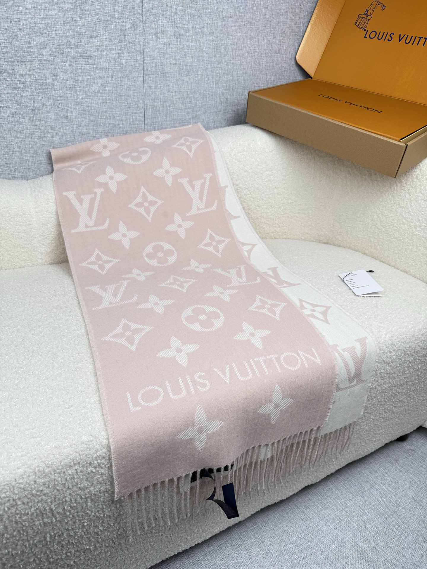 Cheap Louis Vuitton Cashmere Scarf in 218219, $55 USD- [IB218219] - Replica Louis Vuitton Cashmere Scarf