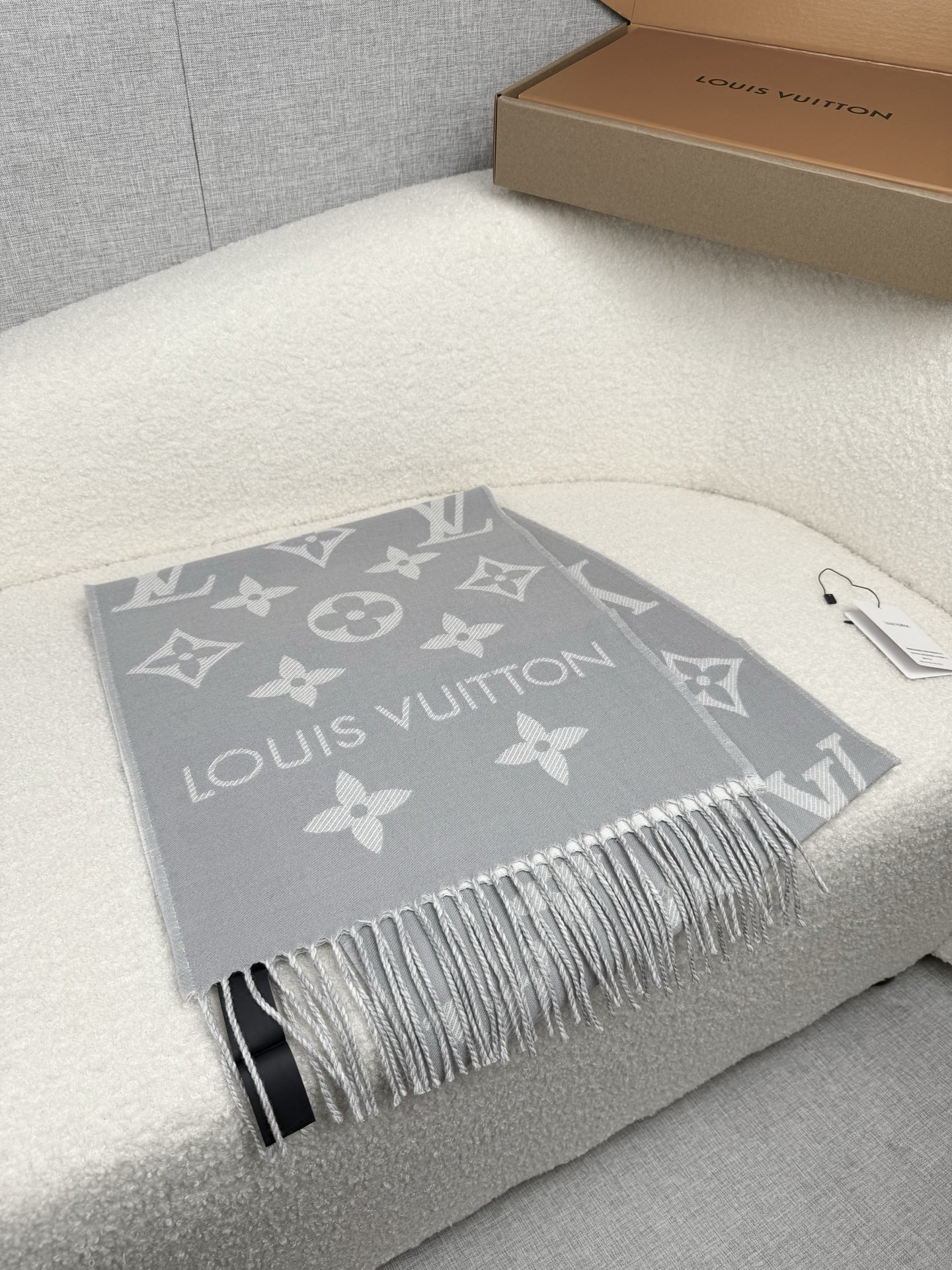 Cheap Louis Vuitton Cashmere Scarf in 218221, $55 USD- [IB218221] - Replica Louis Vuitton Cashmere Scarf